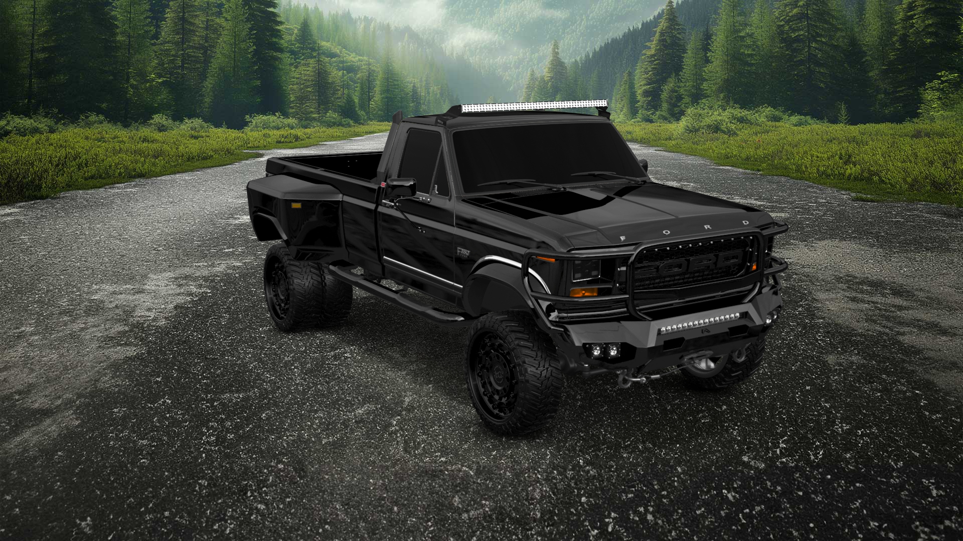 Ford F-350 Dually Regular Cab 2 Door pickup truck 1980 tuning