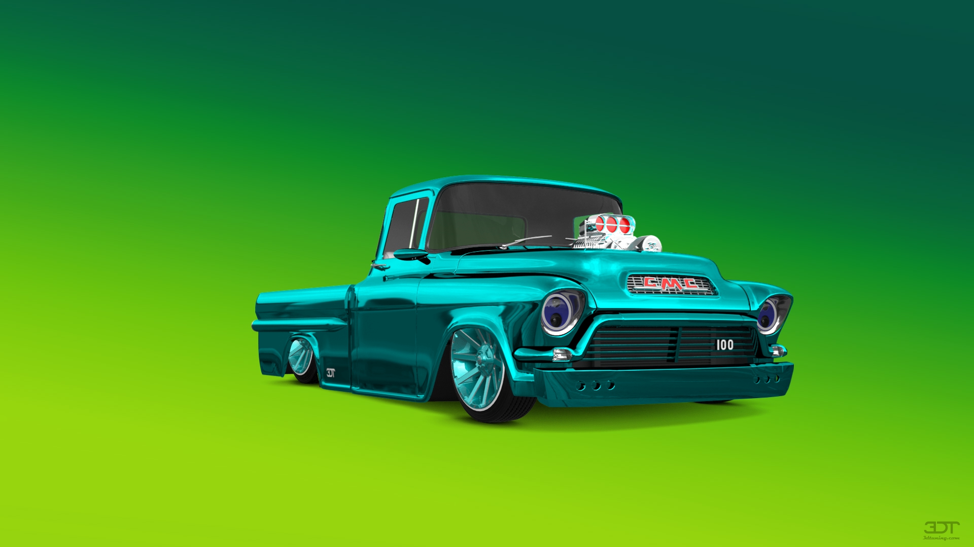 GMC 100 Stepside 2 Door pickup truck 1957 tuning