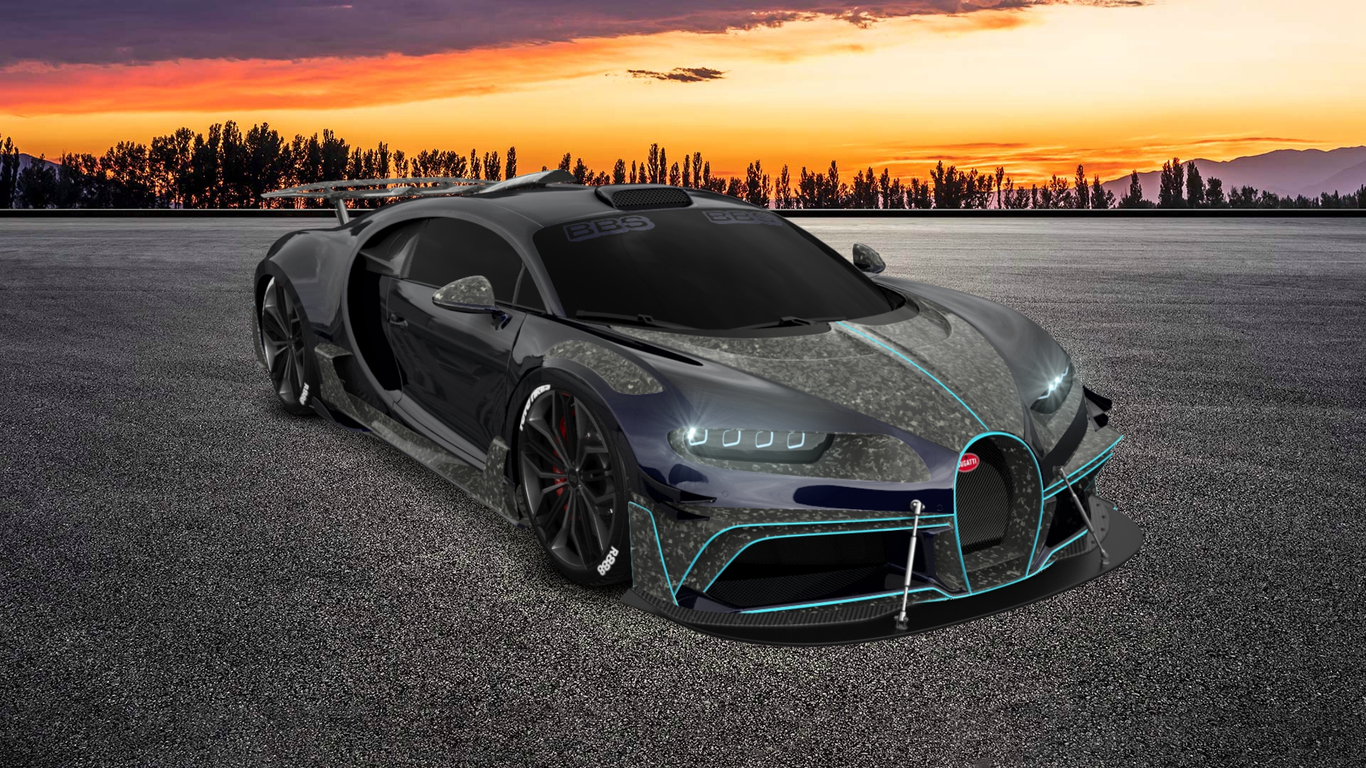 Bugatti Chiron 2 Door Coupe 2016