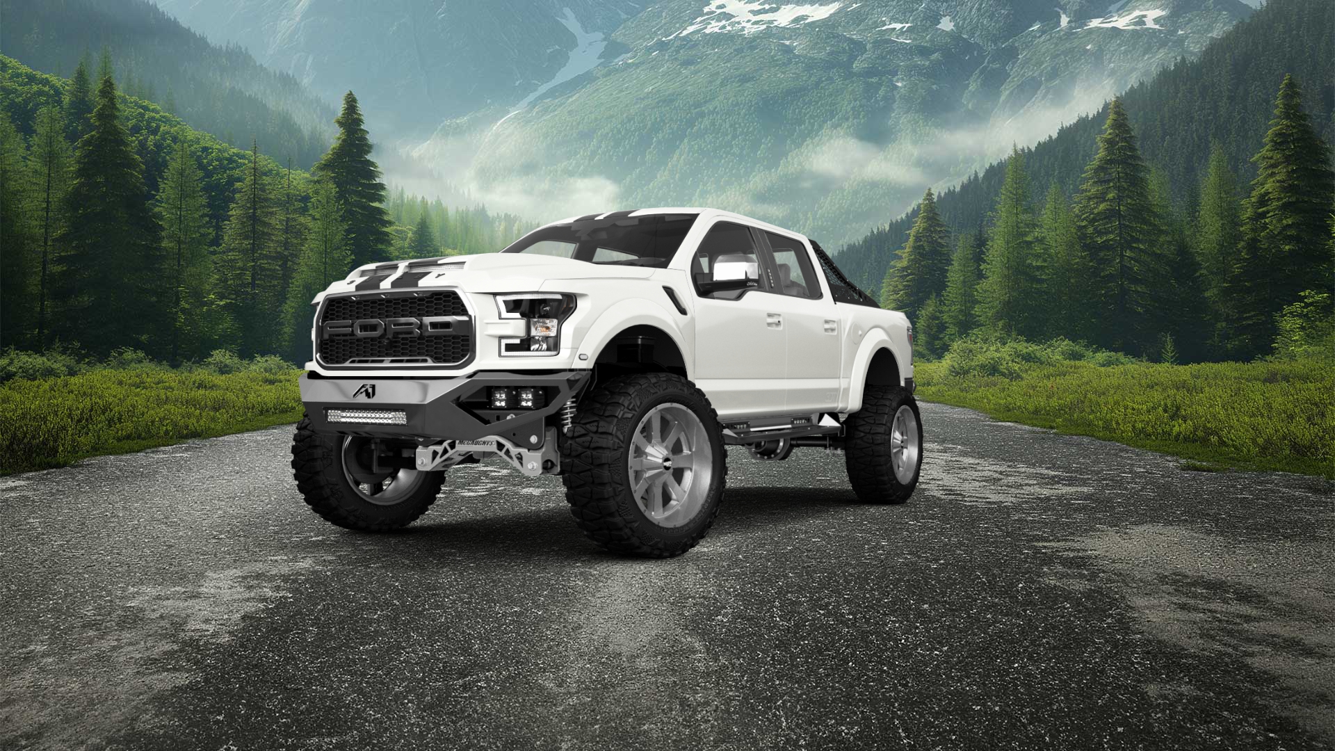 Ford F-150 Raptor 4 Door pickup truck 2017 tuning