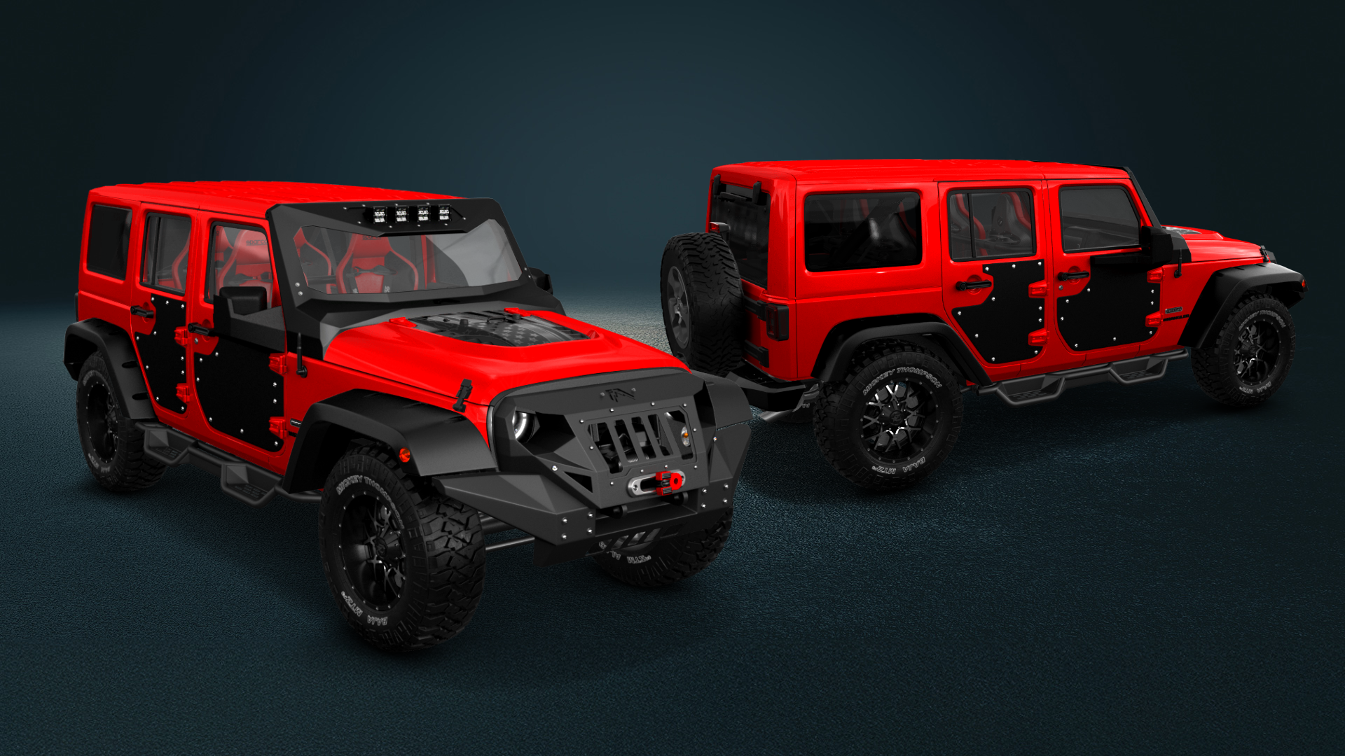 Jeep Wrangler Unlimited JK Rubicon Recon 4 Door SUV 2017 tuning