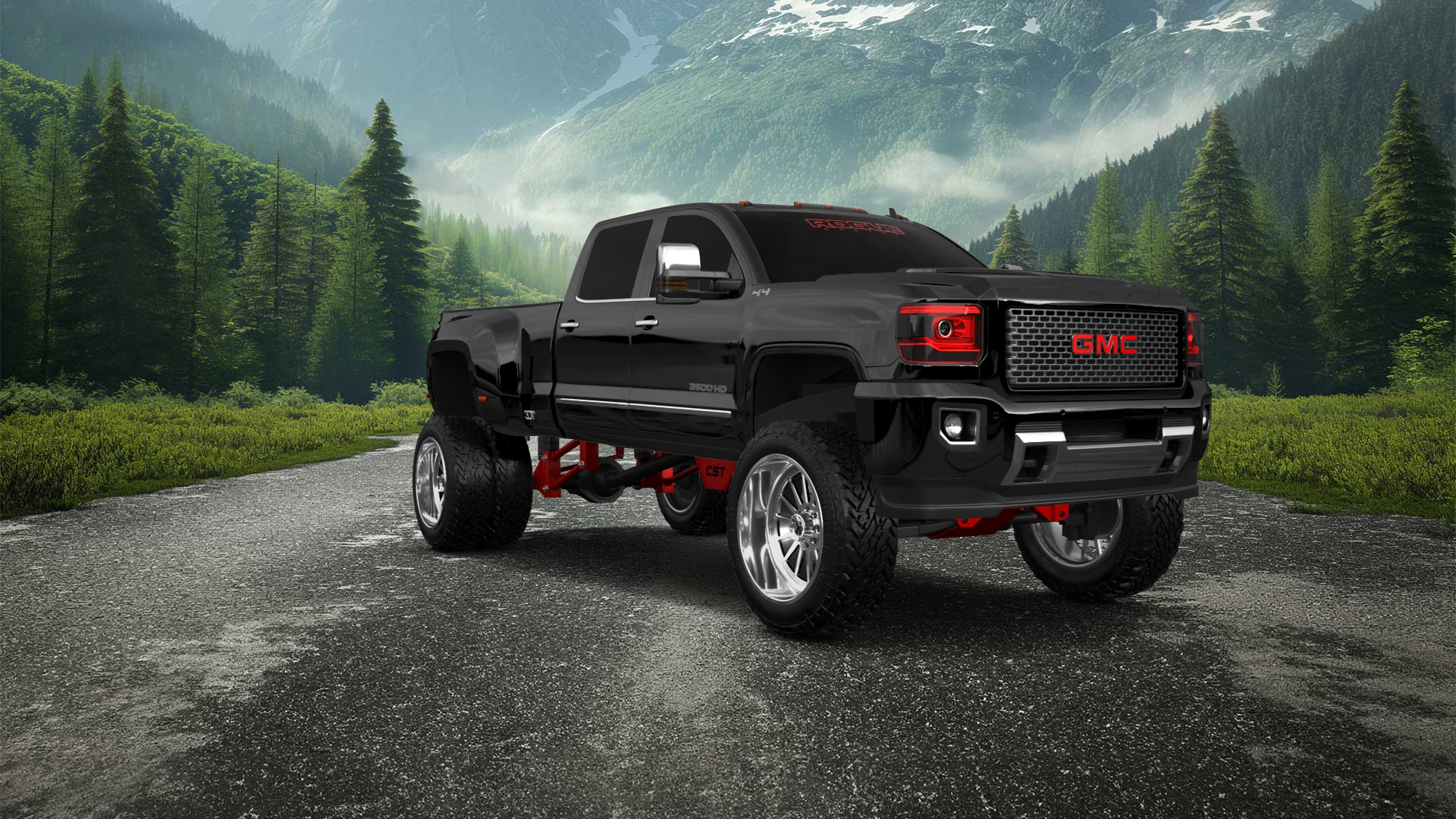 GMC Sierra 3500 HD Crew Cab 4 Door pickup truck 2015 tuning