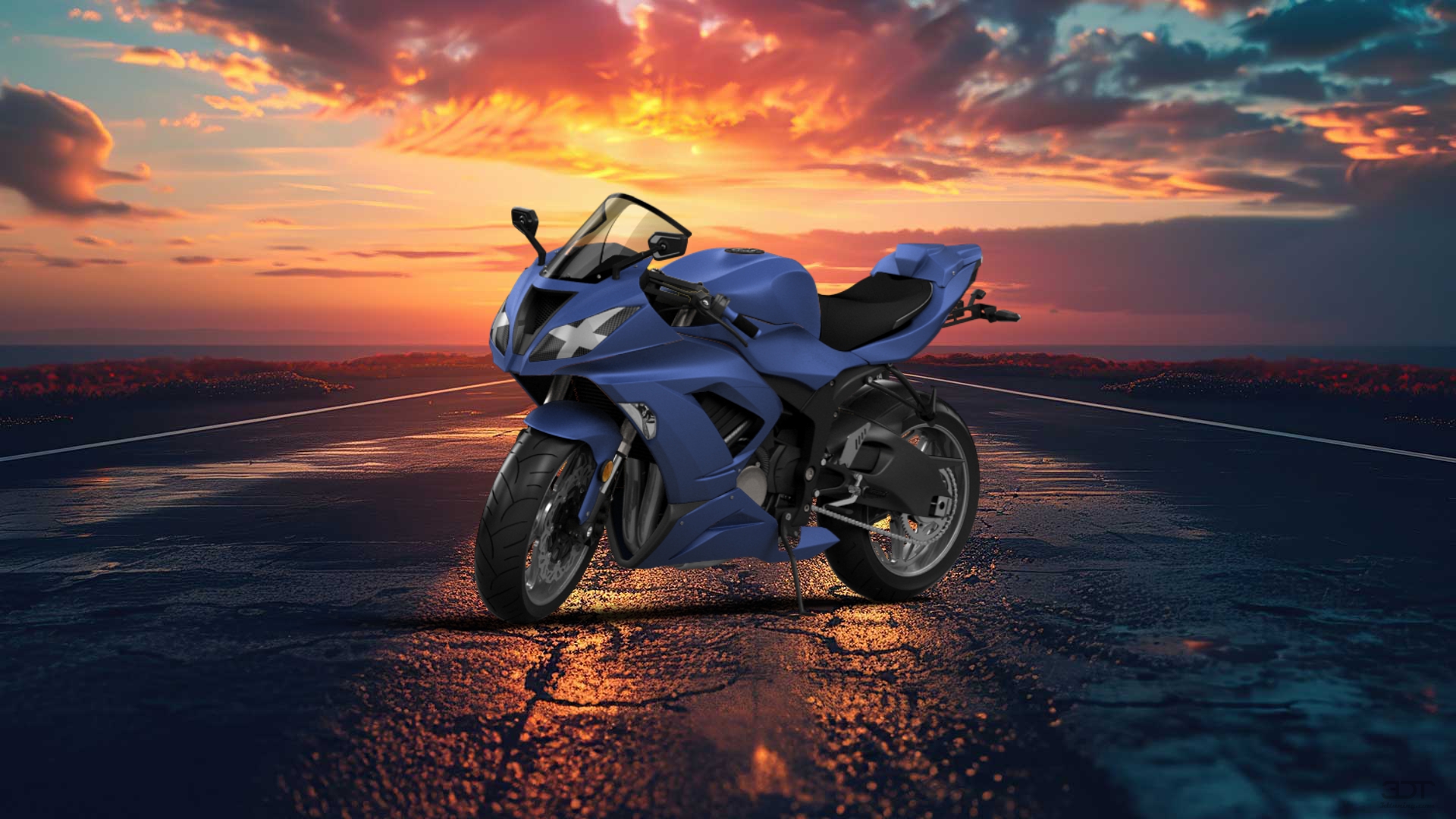 Kawasaki Ninja ZX 6R Sport Bike 2015 tuning