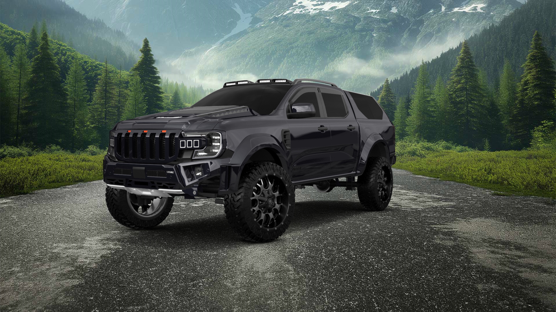 Ford Ranger 4 Door pickup truck 2022 tuning