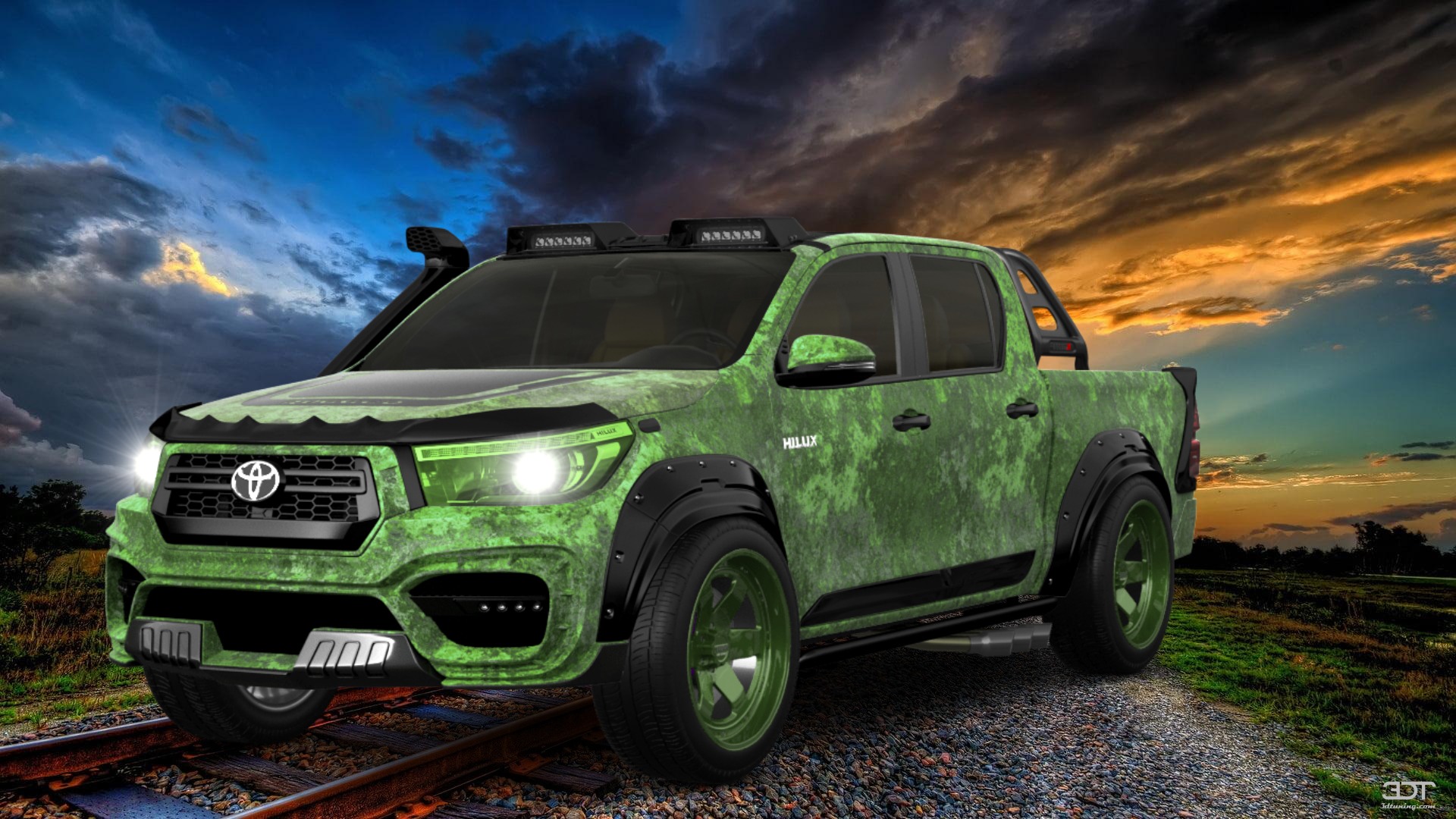 Toyota Hilux Double Cab 4 Door pickup truck 2015 tuning