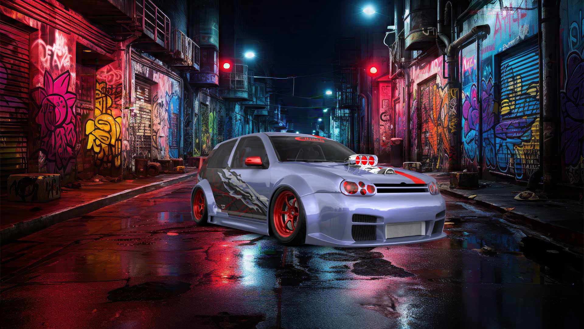 Volkswagen Golf 4 (mk4) 3 Door Hatchback 1997 tuning