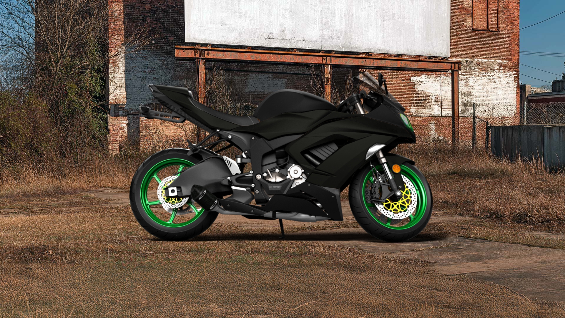 Kawasaki Ninja ZX 6R Sport Bike 2015 tuning