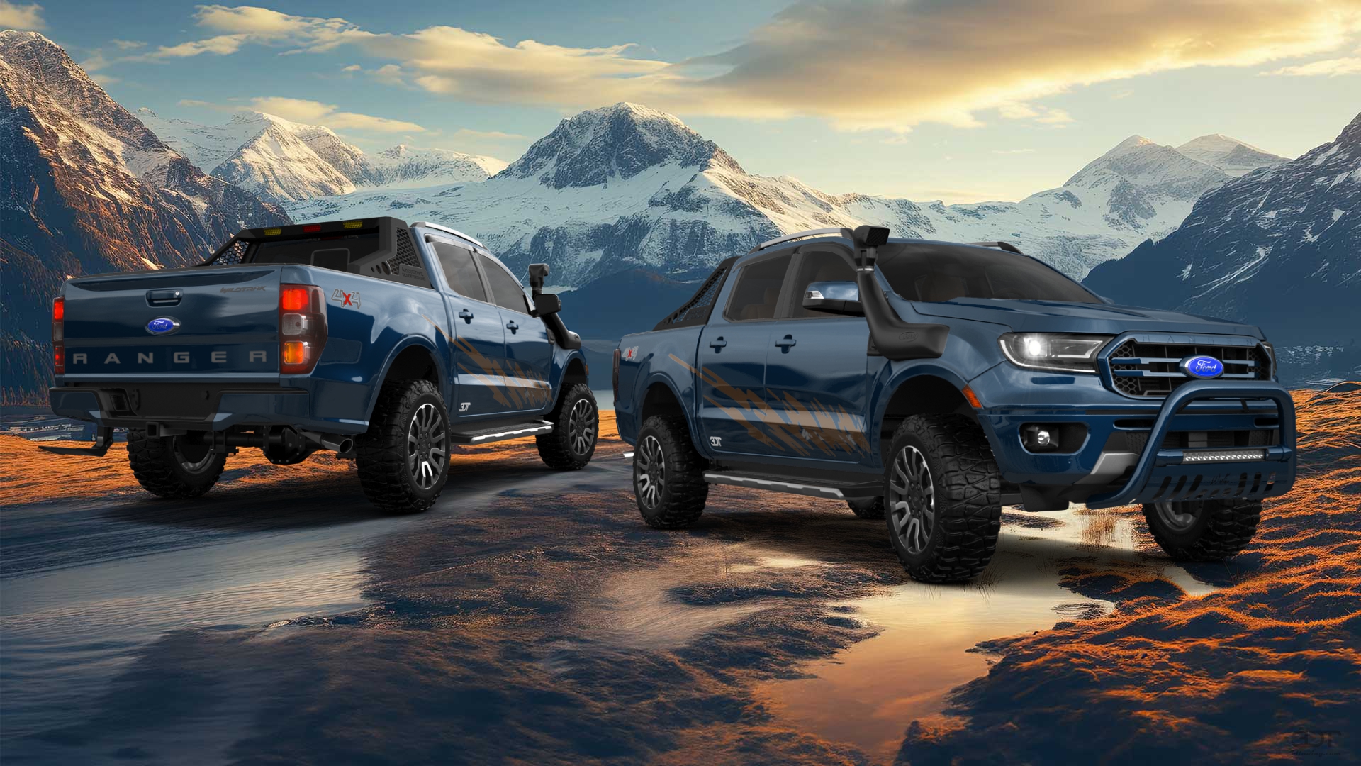 Ford Ranger 4 Door pickup truck 2019 tuning