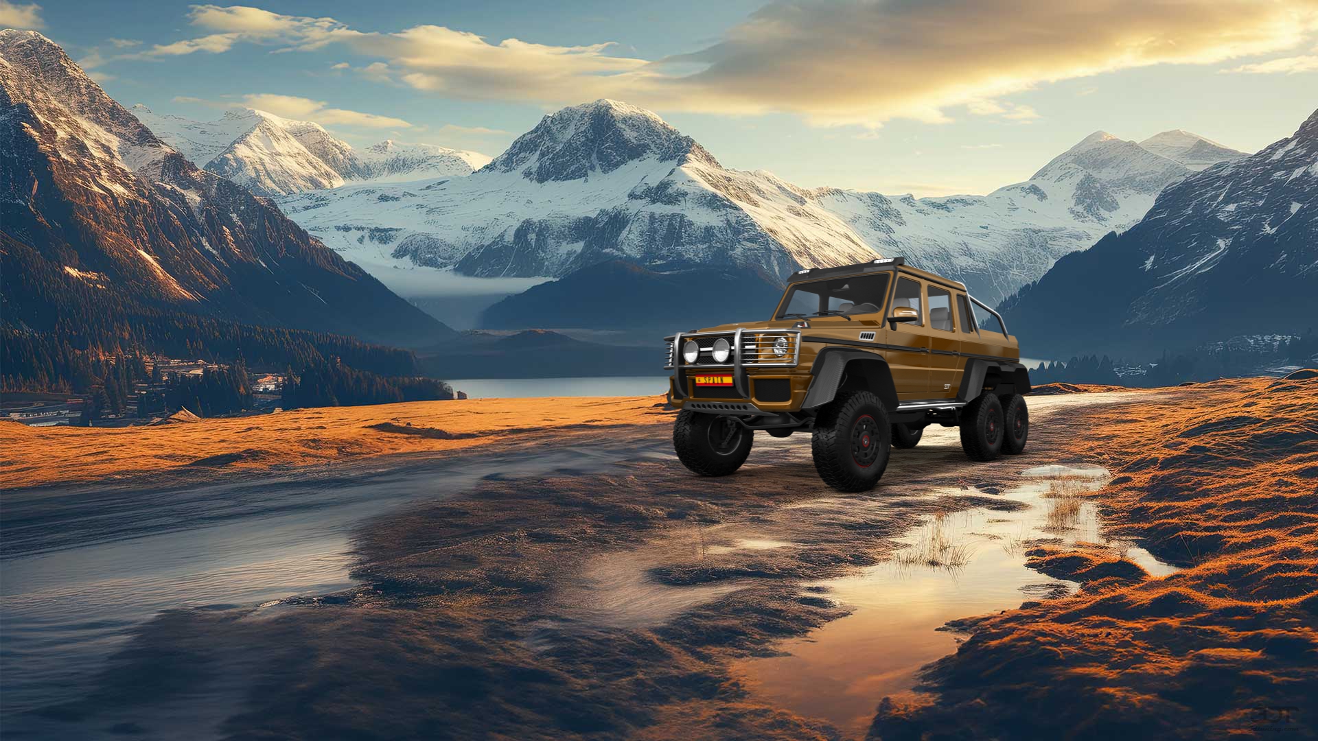 Mercedes G 63 AMG 6x6 4 Door pickup truck 2013 tuning