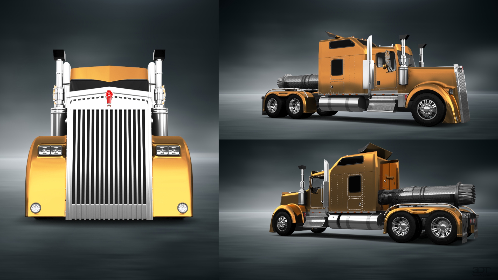Kenworth W900 Sleeper Cab Truck 2015
