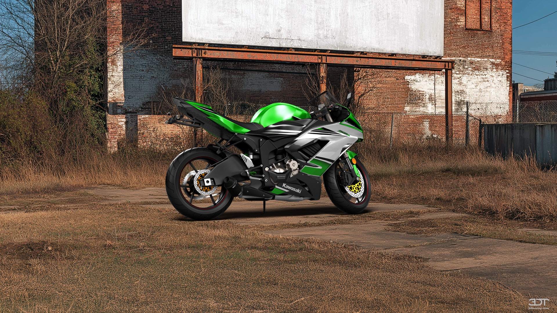 Kawasaki Ninja ZX 6R Sport Bike 2015 tuning