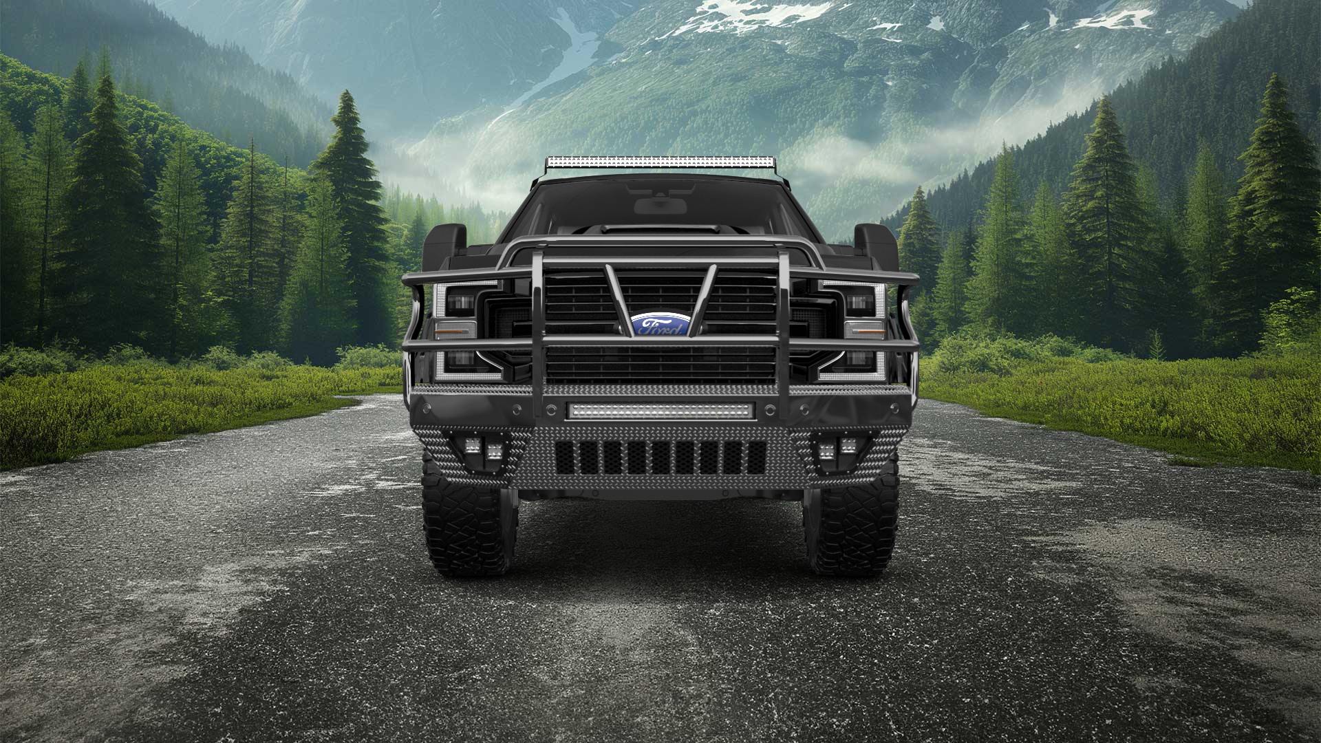 Ford F-250 4 Door pickup truck 2021 tuning