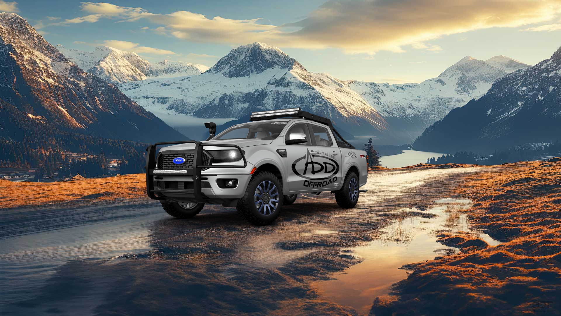 Ford Ranger 4 Door pickup truck 2019 tuning