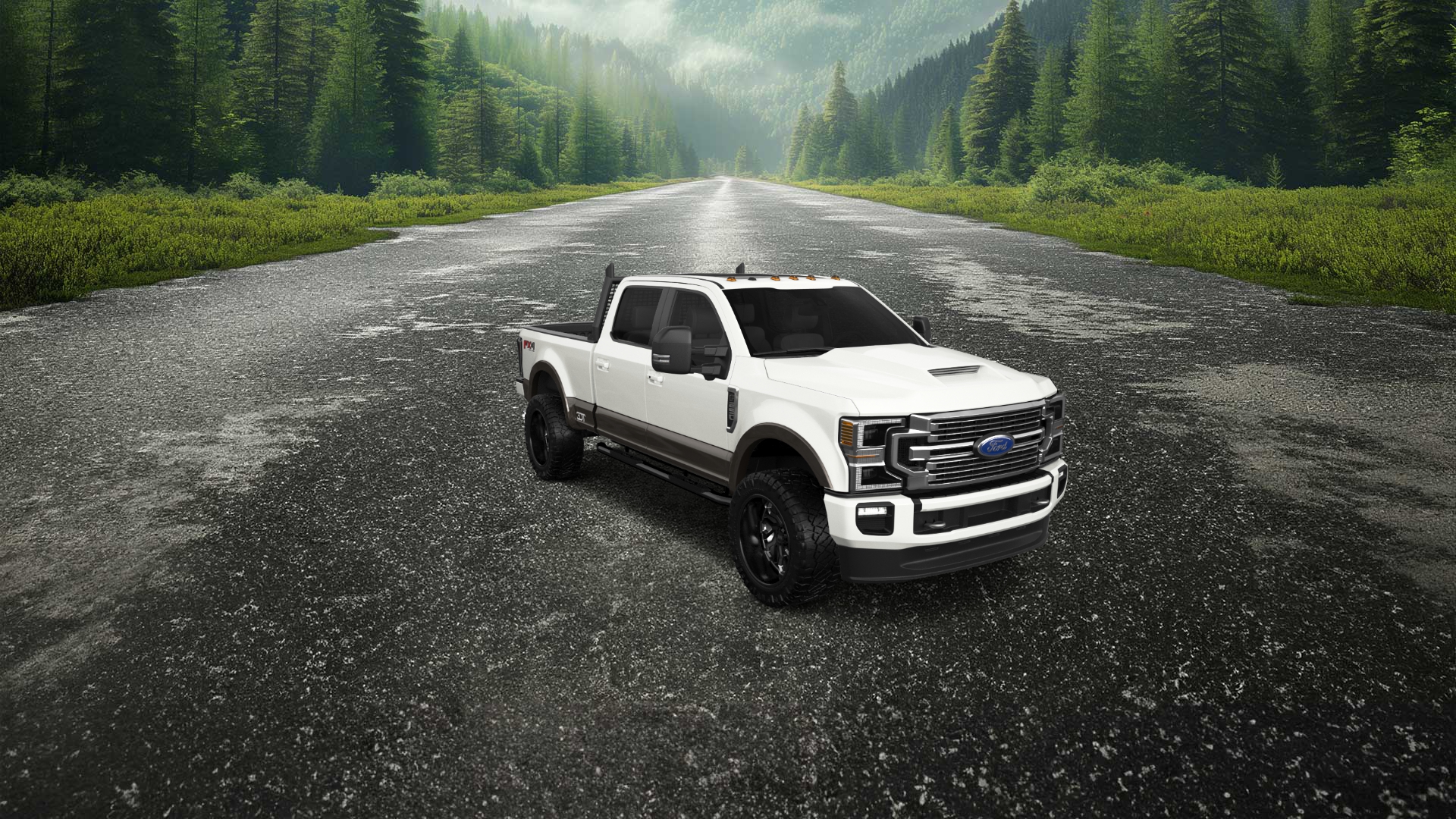 Ford F-250 4 Door pickup truck 2021 tuning