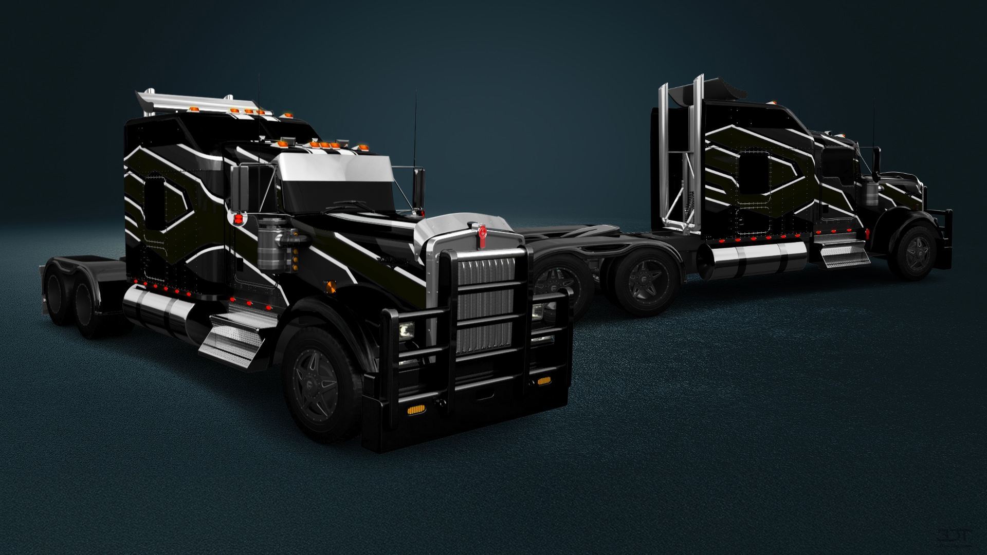 Kenworth W900 Sleeper Cab Truck 2015 tuning