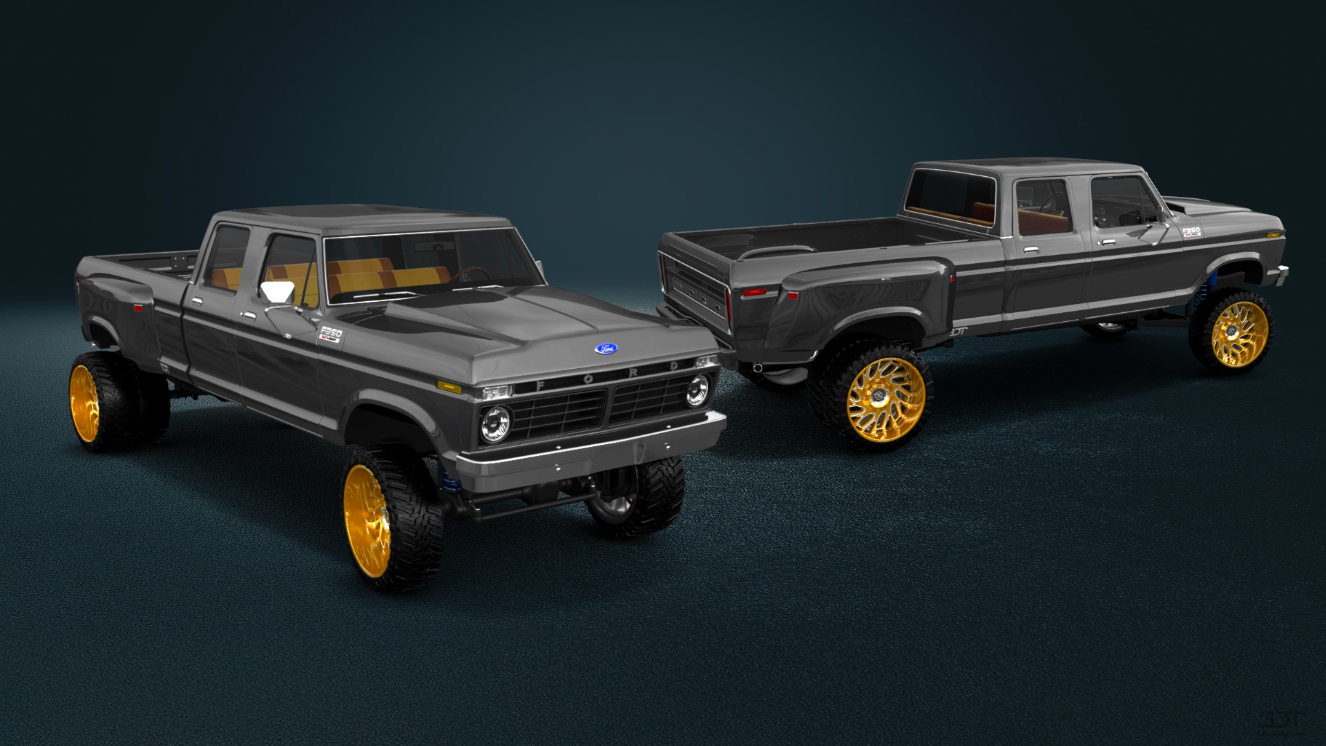 Ford F-350 Dually 4 Door pickup truck 1973 Images
