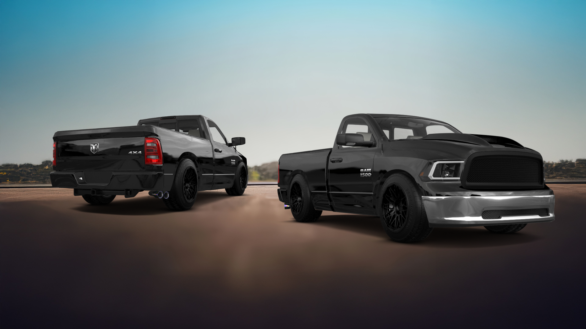 Dodge Ram 1500 6.4' box Regular Cab 2 Door pickup truck 2009 tuning