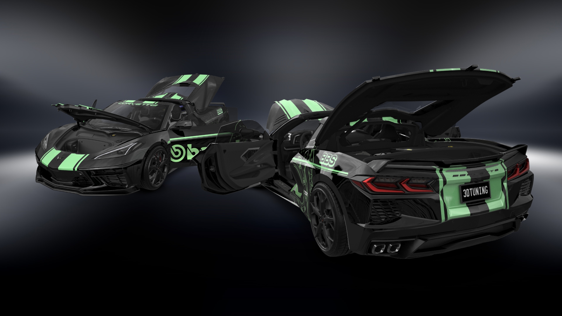 Chevrolet Corvette 2 door targa top 2020 tuning