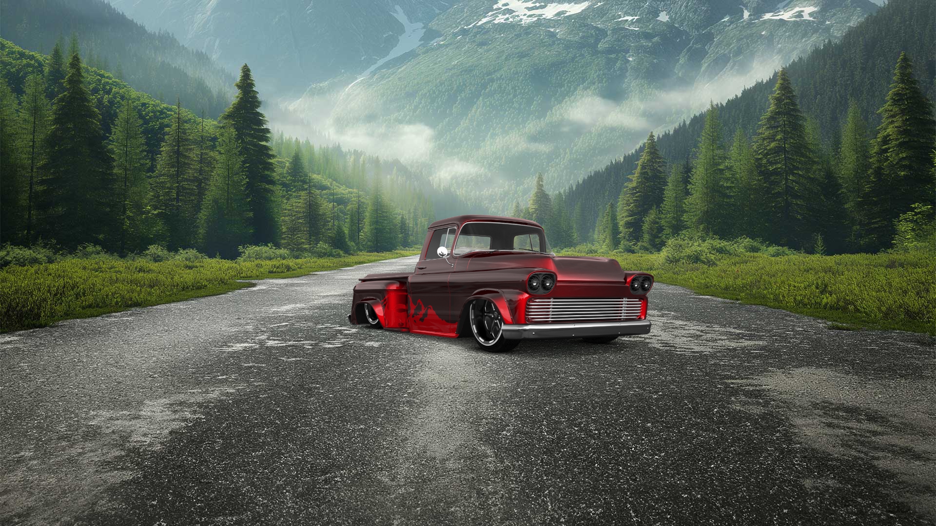 Chevrolet Apache Stepside 2 Door pickup truck 1959