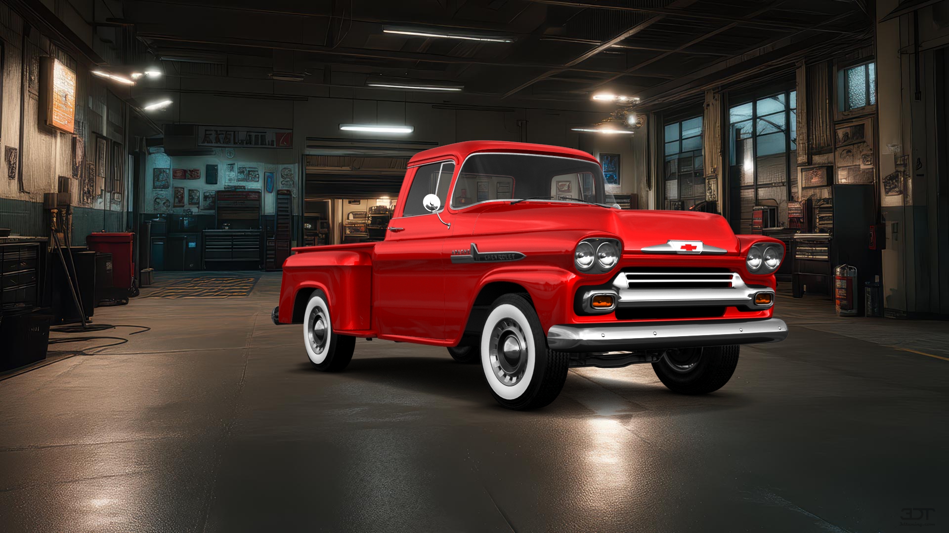 Chevrolet Apache Stepside 2 Door pickup truck 1959 tuning