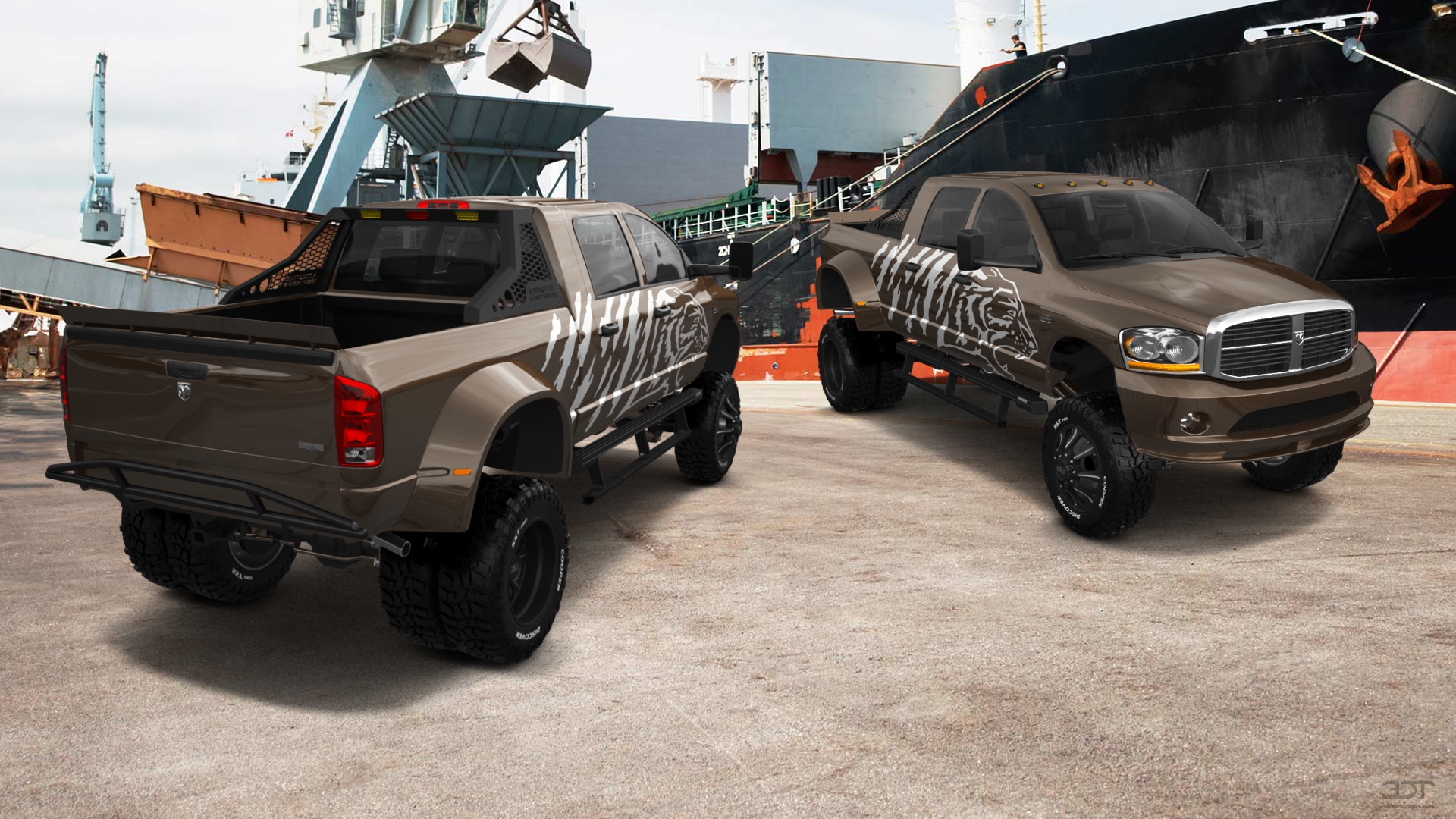 Dodge Ram 3500 Dually 4 Door pickup truck 2007