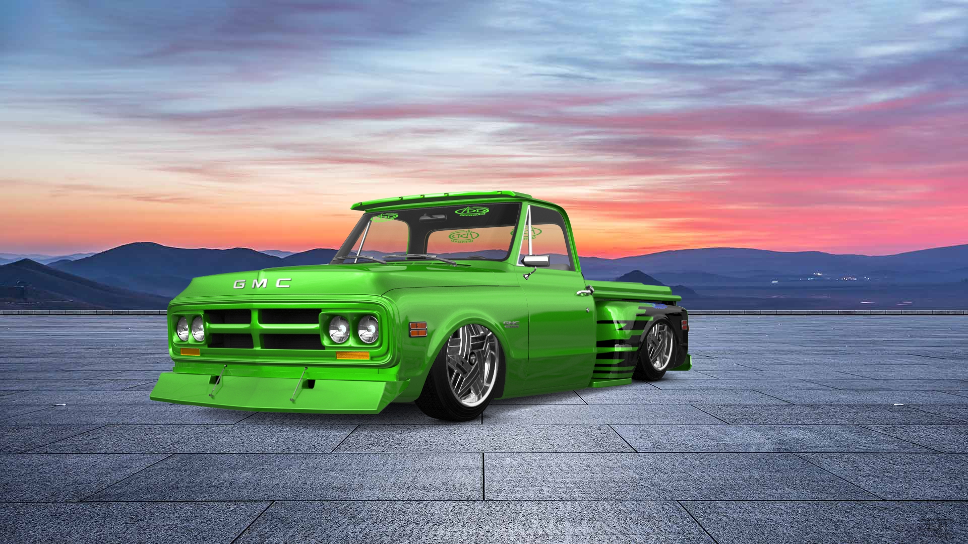 GMC K1500 2 Door pickup truck 1971 tuning
