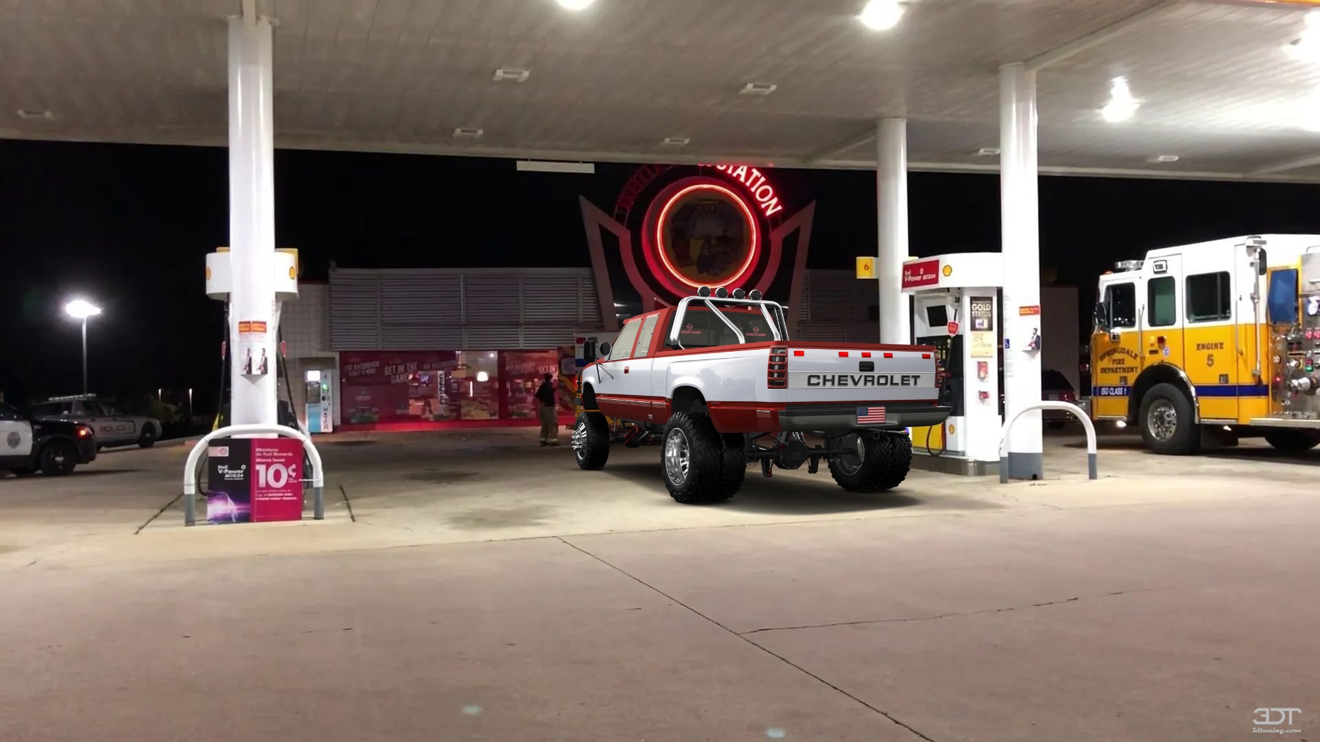 Chevrolet K3500 Extended Cab Pickup Truck 1988