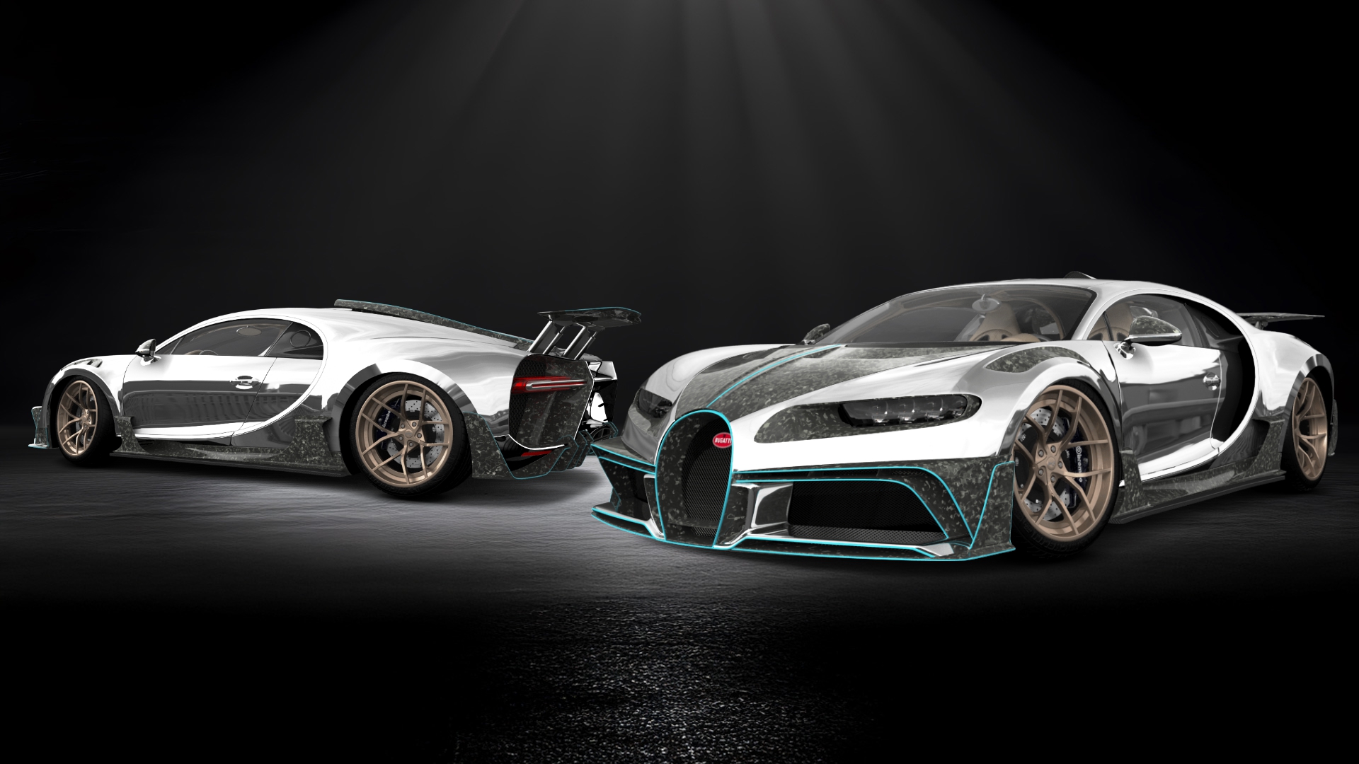 Bugatti Chiron 2 Door Coupe 2016 tuning