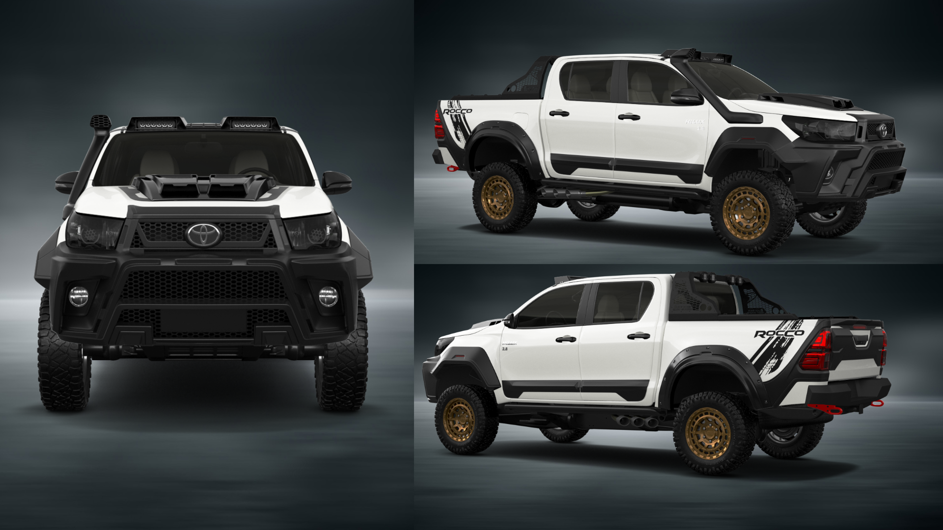 Toyota Hilux Double Cab 4 Door pickup truck 2015 tuning