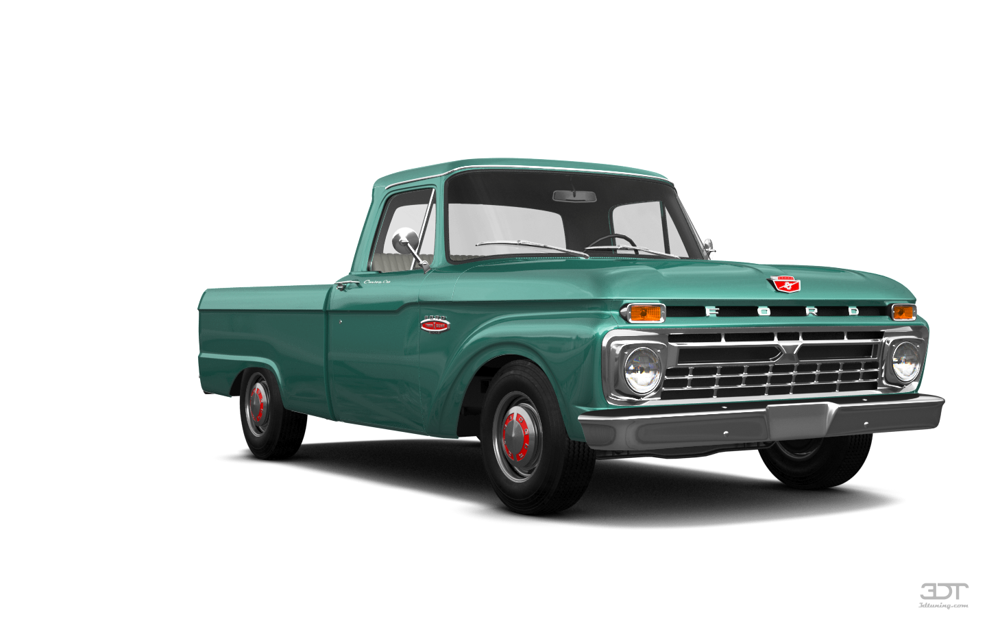 Tuning Ford F-100 Custom Cab 2 Door pickup truck 1966