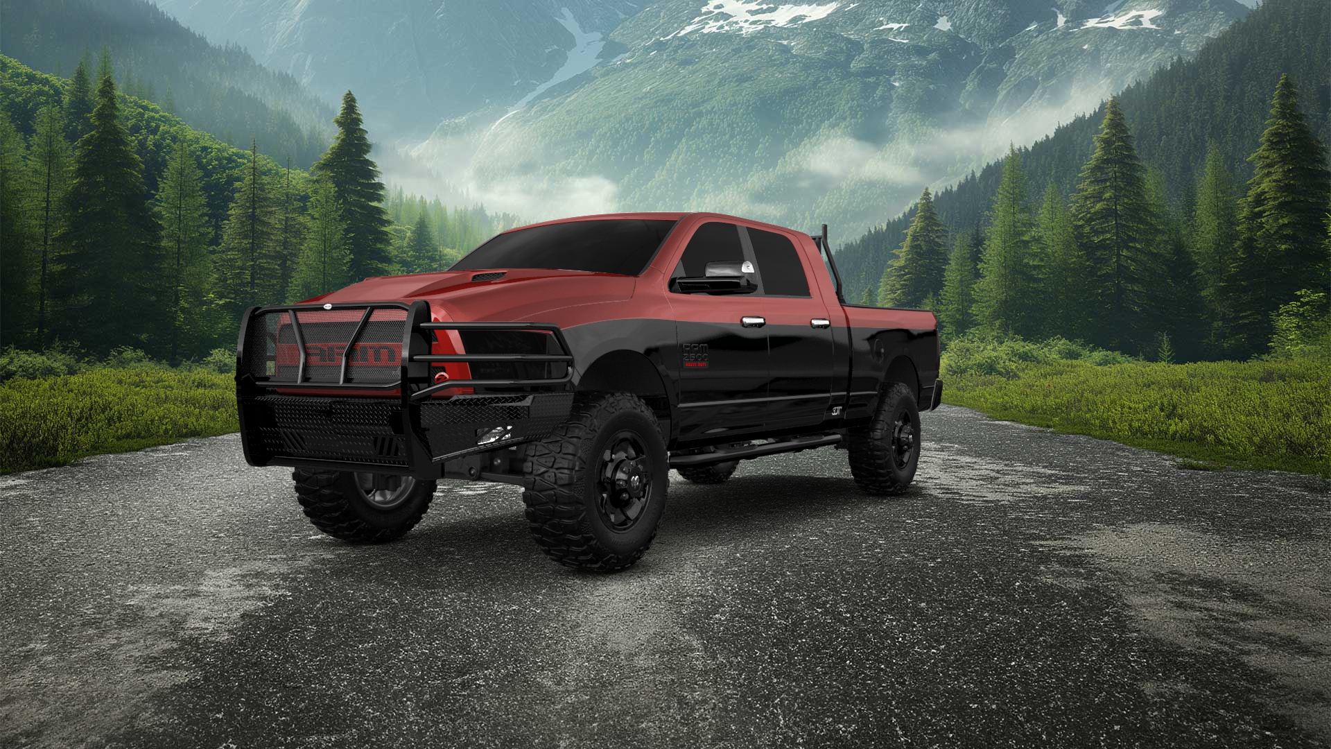 Dodge Ram 2500 Mega Cab 6.4 ft box 4 Door pickup truck 2010 tuning