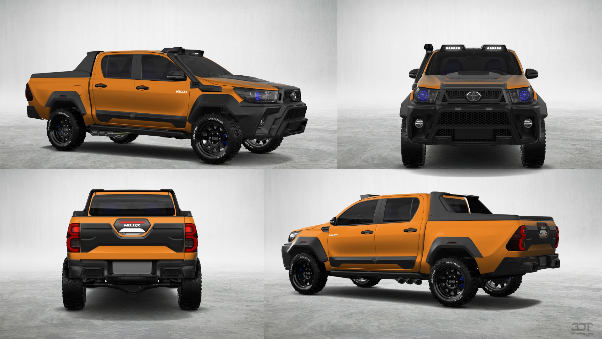 Toyota Hilux Double Cab 4 Door pickup truck 2015 tuning