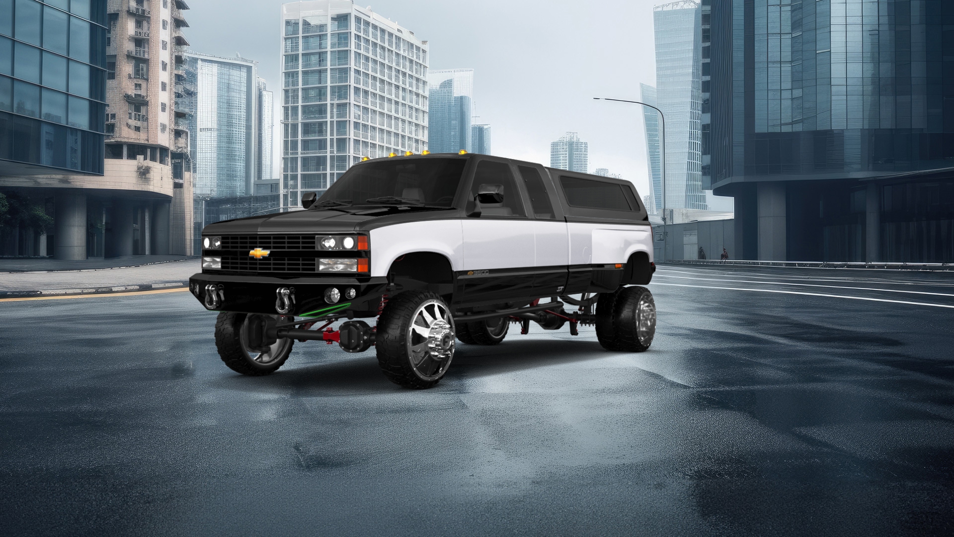 Chevrolet K3500 Extended Cab Pickup Truck 1988