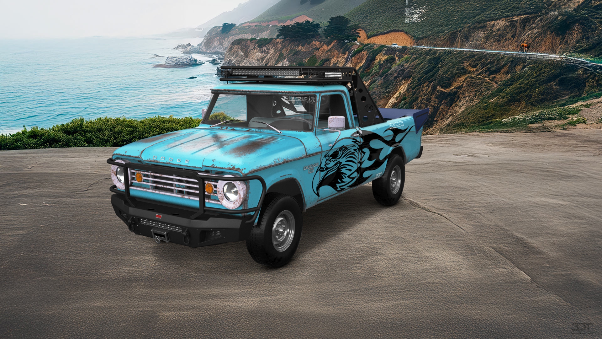 Dodge Power Wagon W200 2 Door pickup truck 1966 tuning