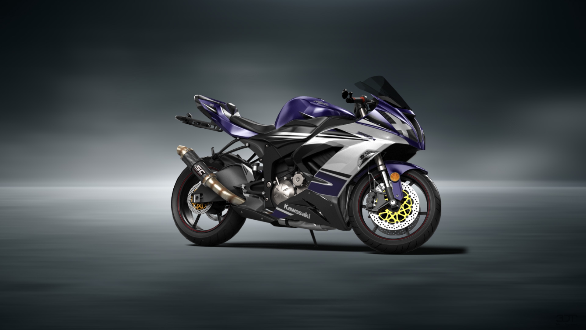 Kawasaki Ninja ZX 6R Sport Bike 2015 tuning