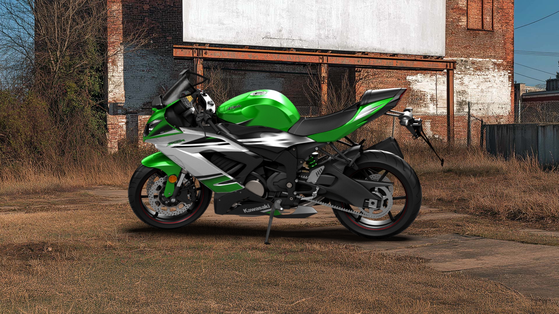 Kawasaki Ninja ZX 6R Sport Bike 2015 tuning