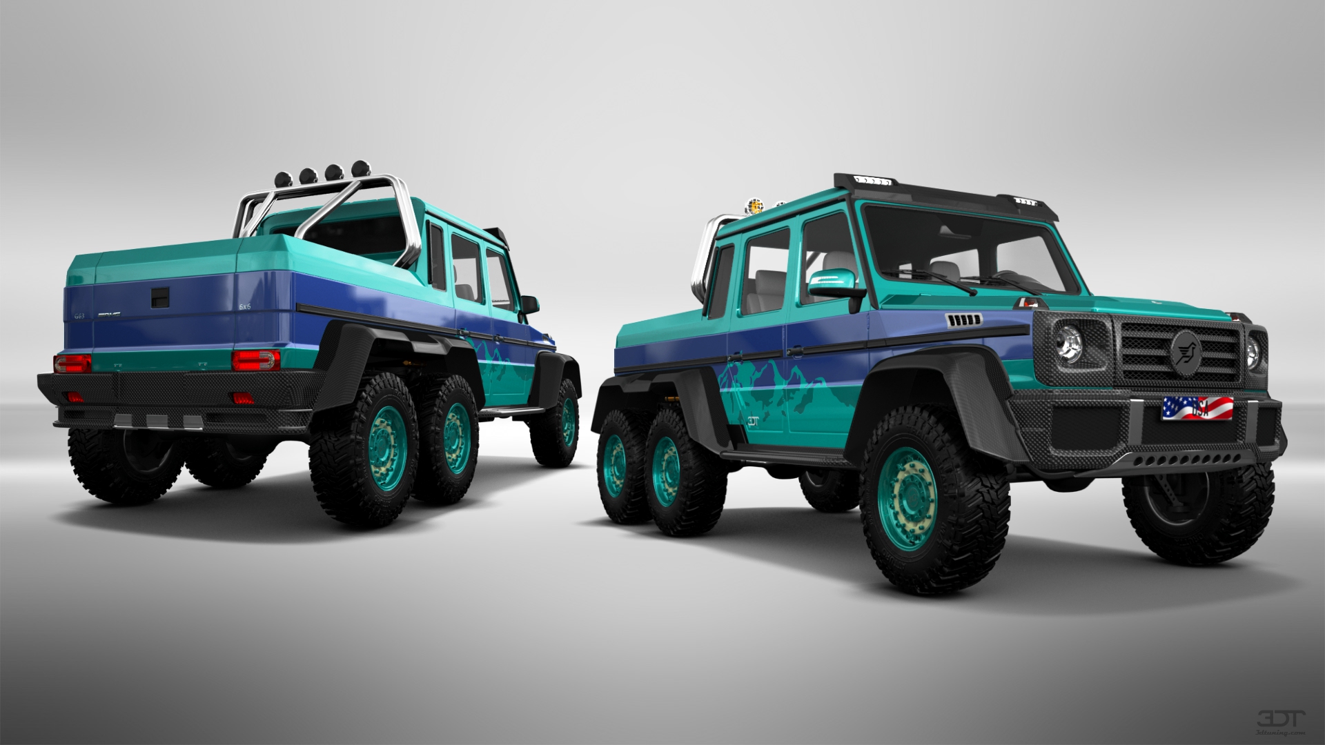 Mercedes G 63 AMG 6x6 4 Door pickup truck 2013 tuning