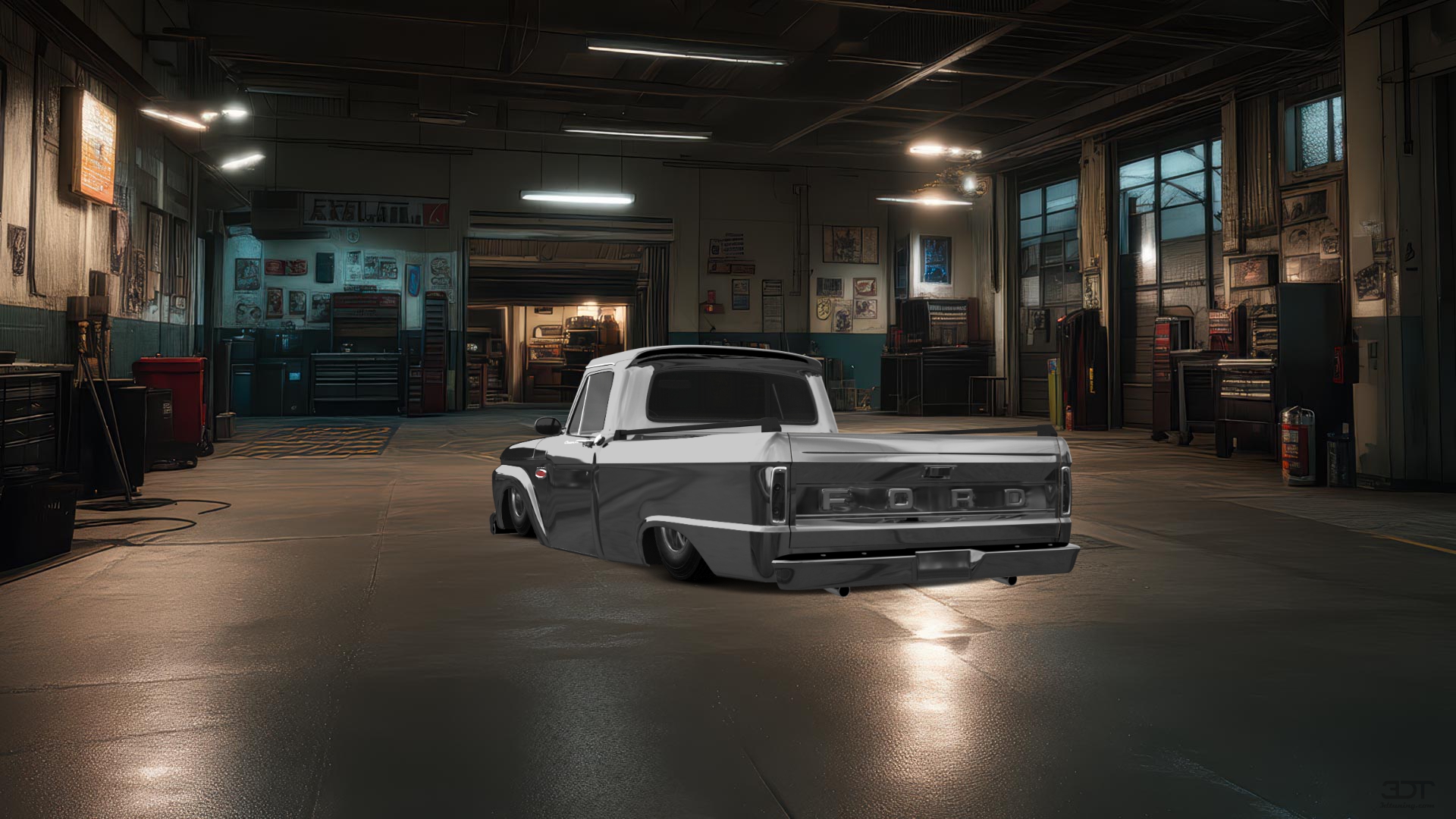 Ford F-100 Custom Cab 2 Door pickup truck 1966 tuning