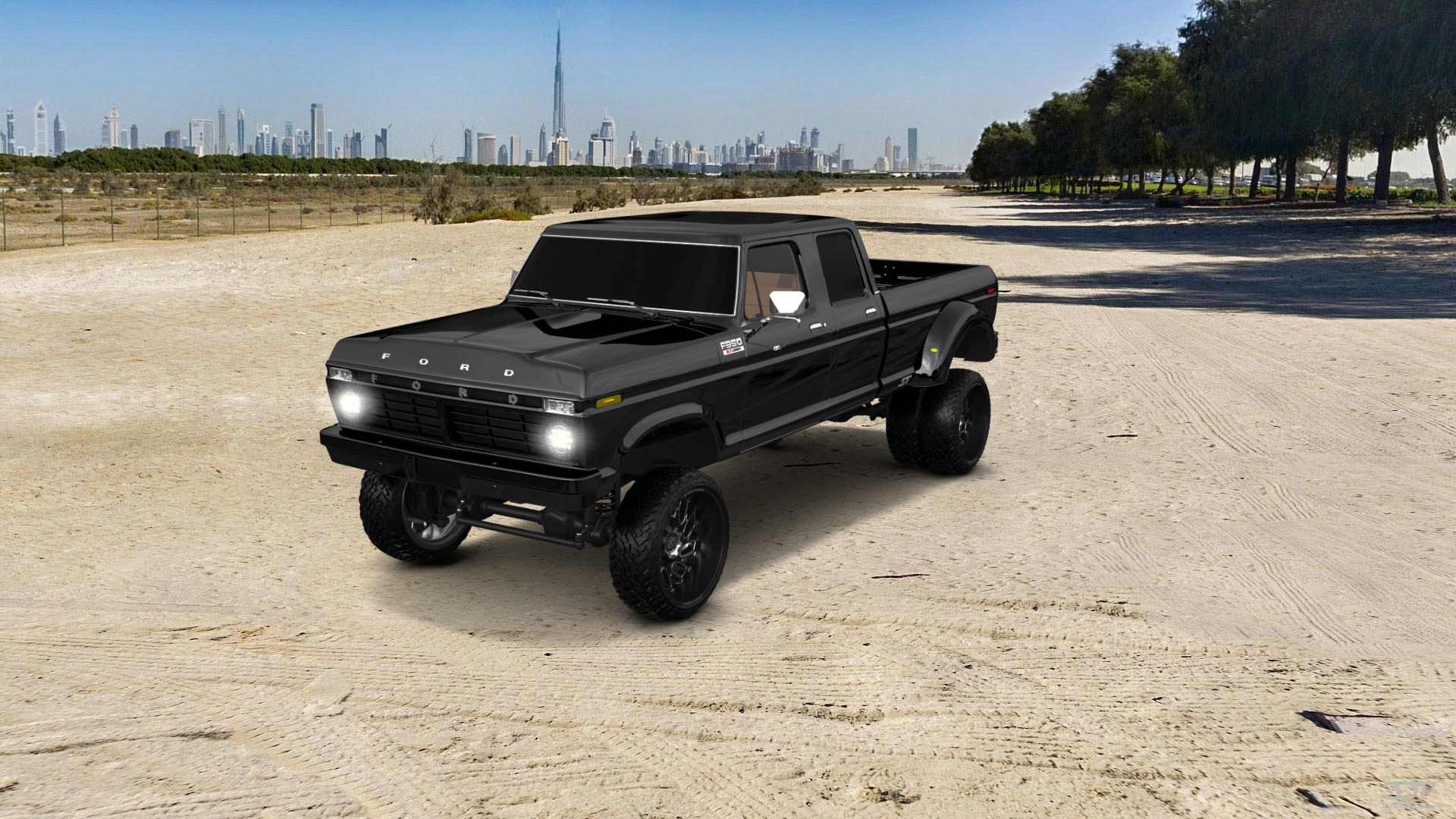 Ford F-350 Dually 4 Door pickup truck 1973