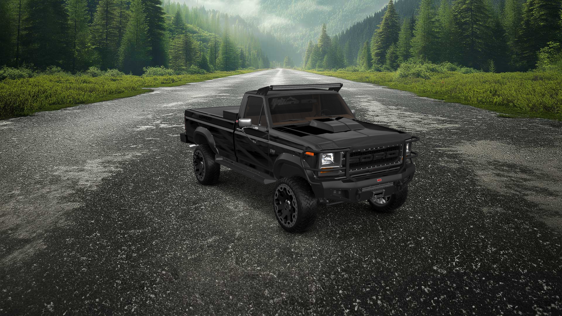 Ford F-150 2 Door pickup truck 1986 tuning