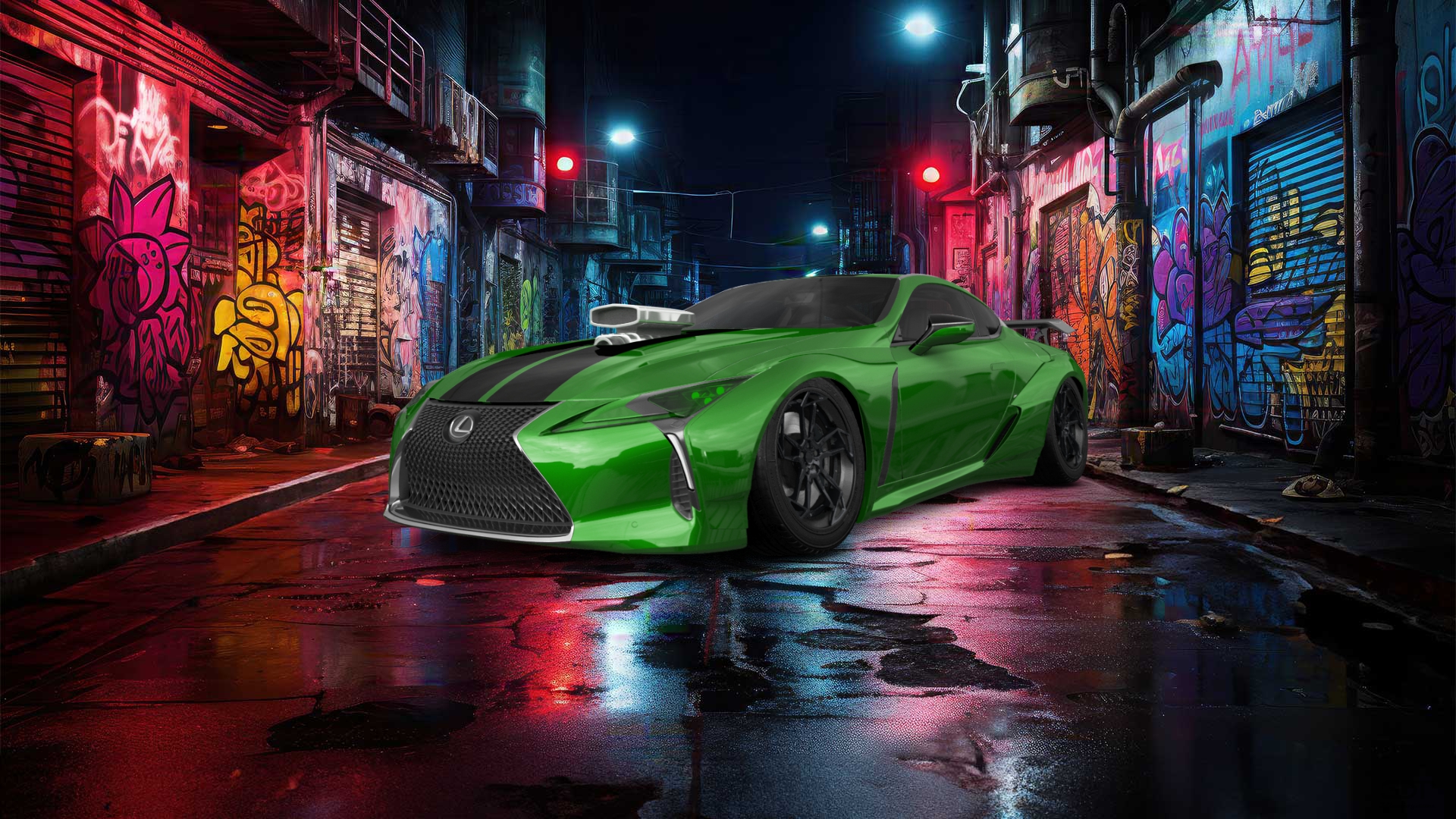 Lexus LC500 2 door fastback coupe 2017 tuning