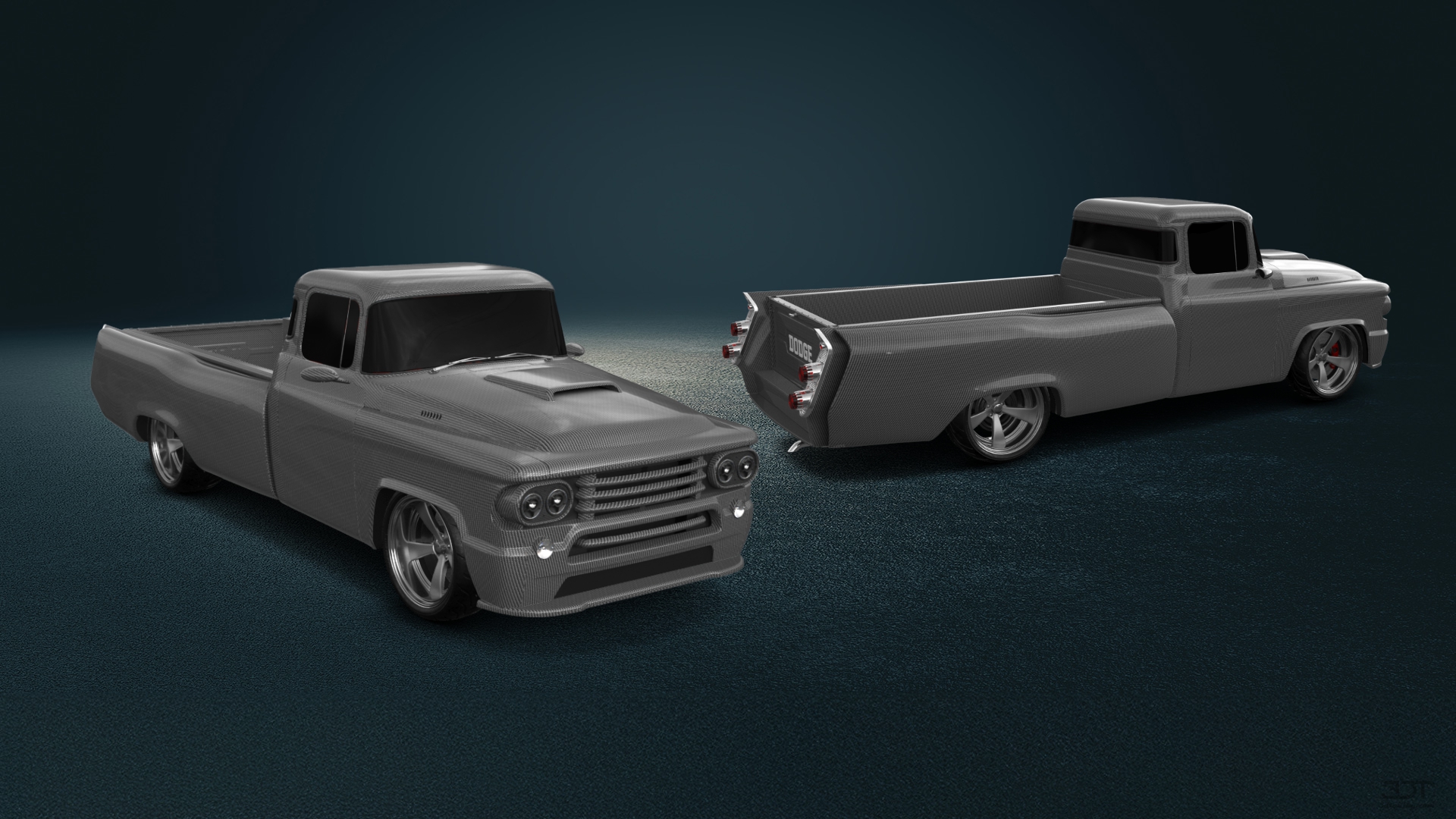 Dodge C series 2 Door pickup truck 1958 tuning