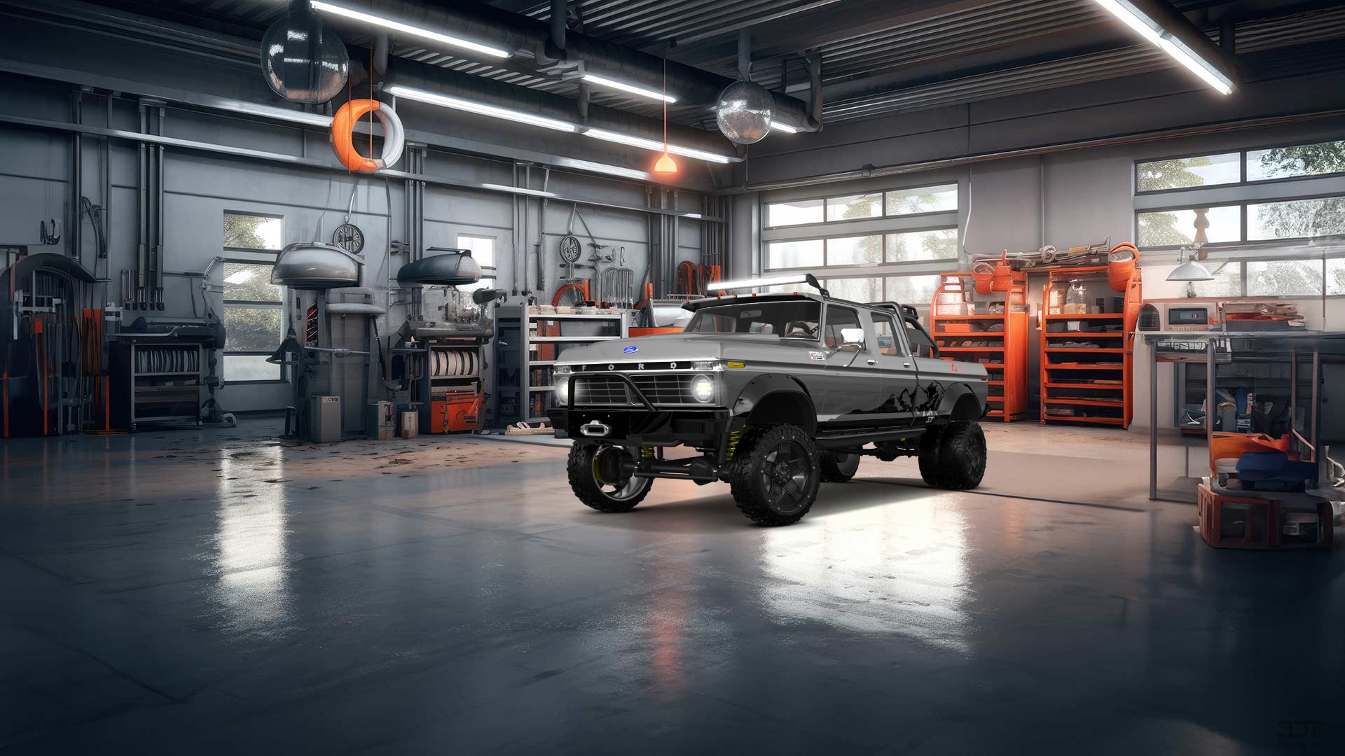 Ford F-350 Dually 4 Door pickup truck 1973 Images