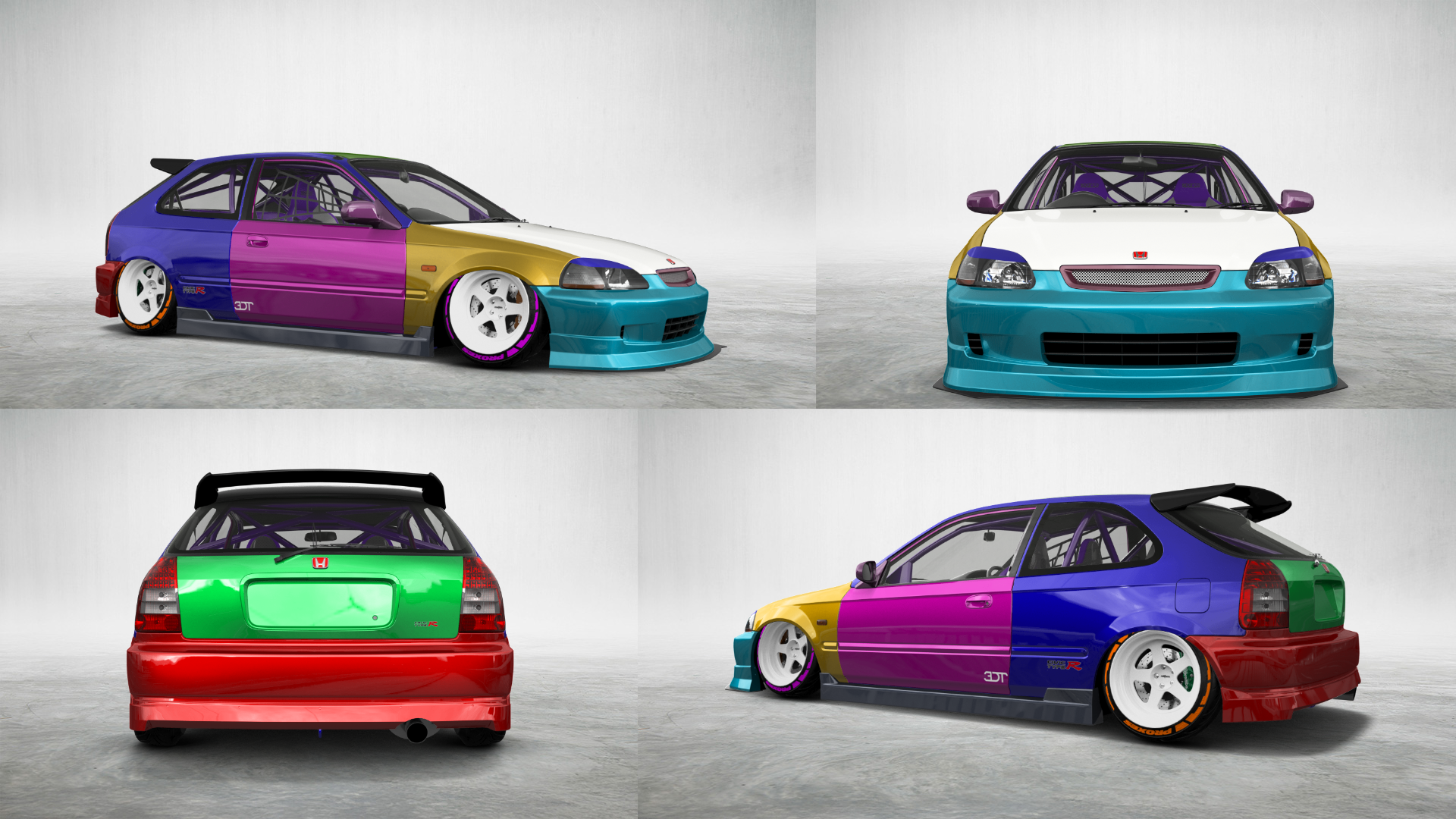 Honda Civic 3 Door Hatchback 1997 tuning