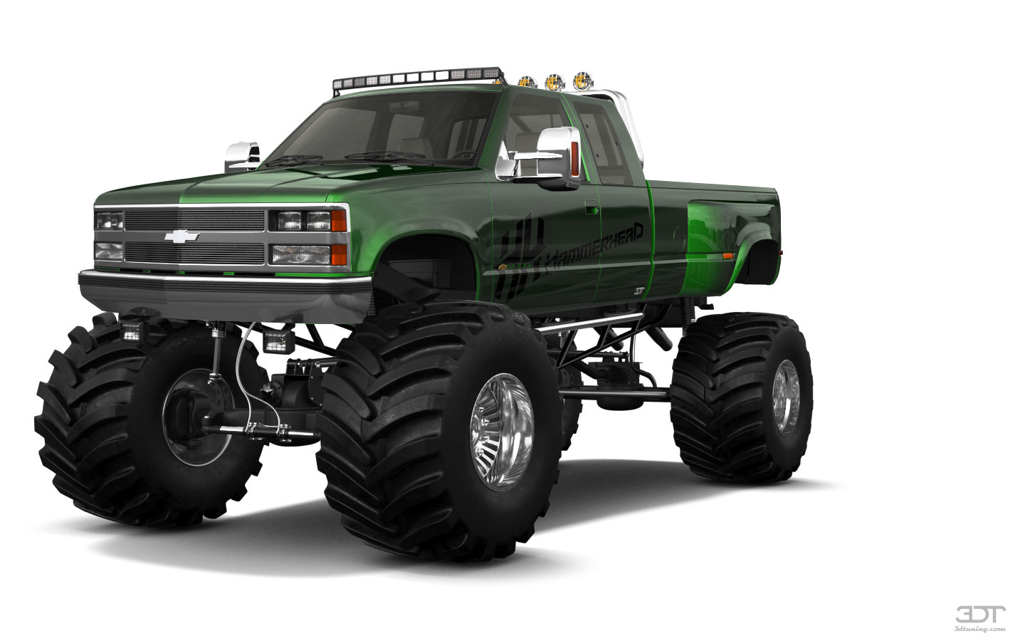 Tuning Chevrolet K3500 Extended Cab Pickup Truck 1988