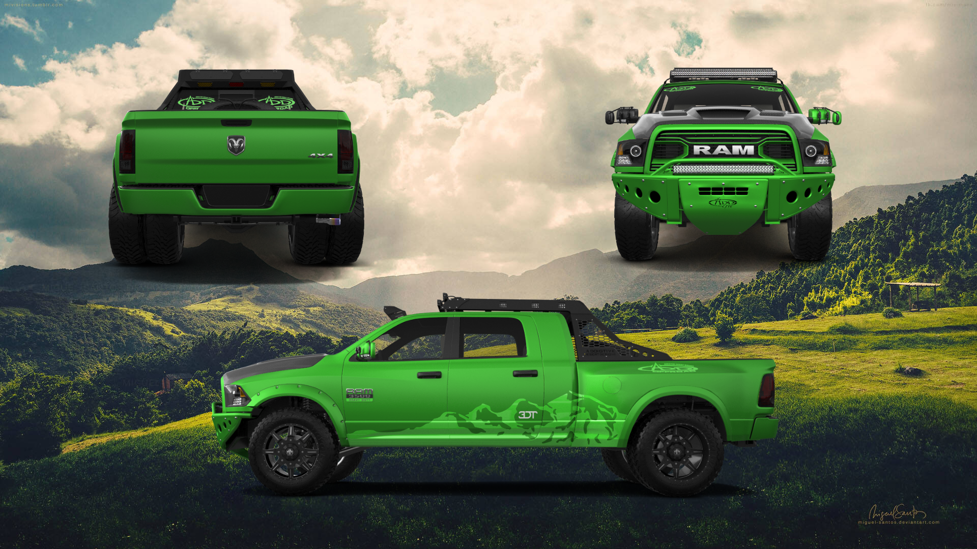 Dodge Ram 3500 4 Door Truck 2014