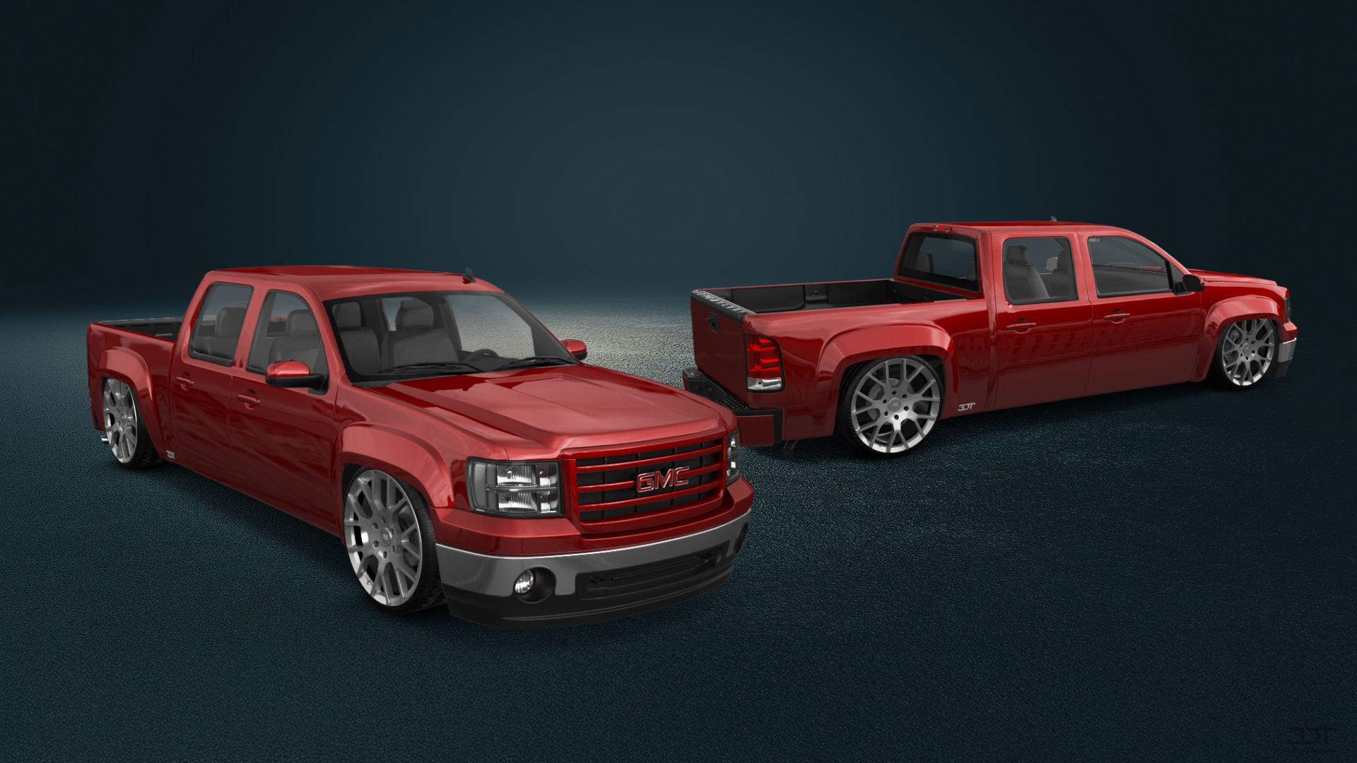 GMC Sierra 1500 Crew Cab 5.8 ft box 4 Door pickup truck 2007
