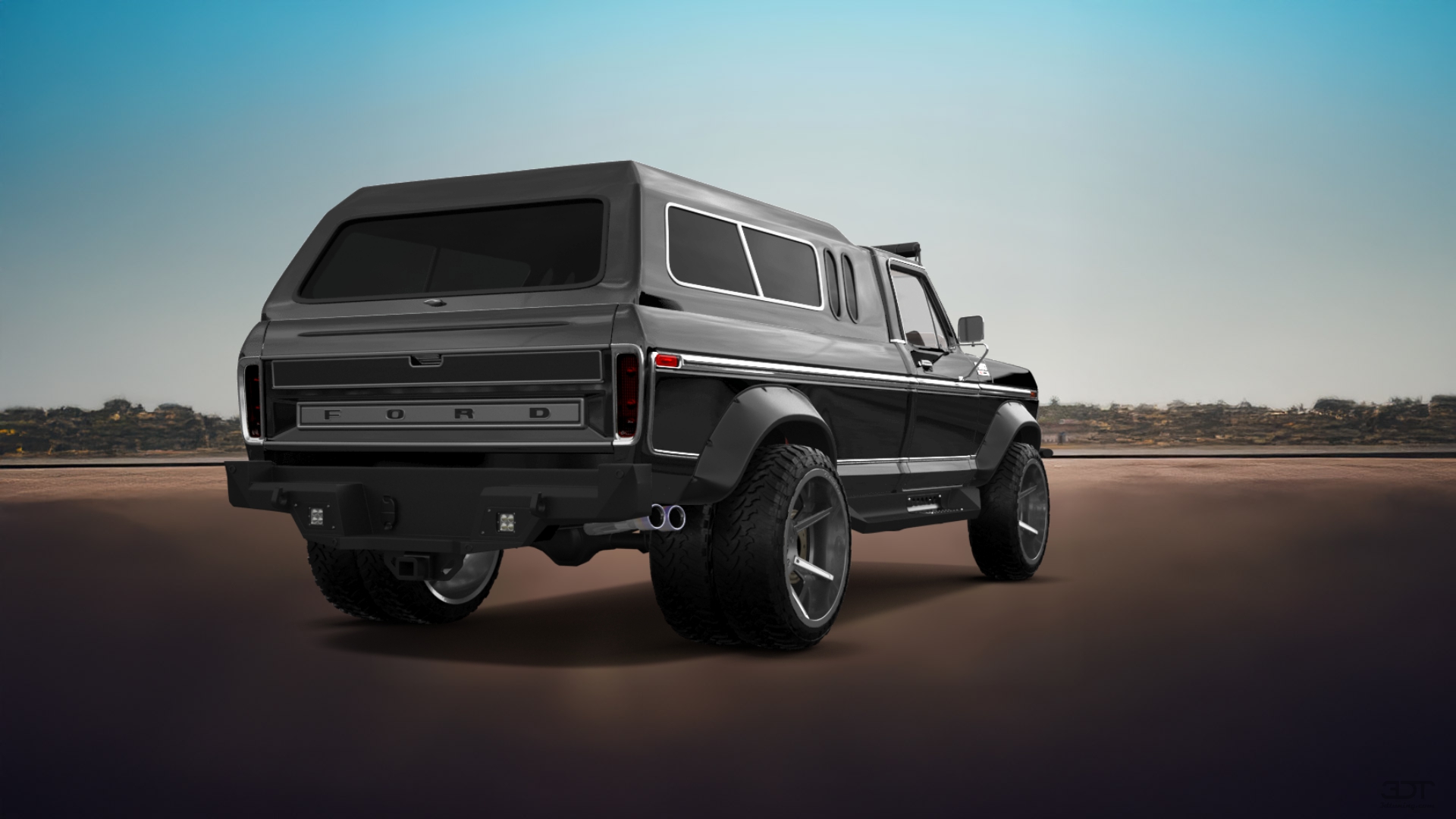 Ford F-350 Dually 2 Door pickup truck 1974 tuning