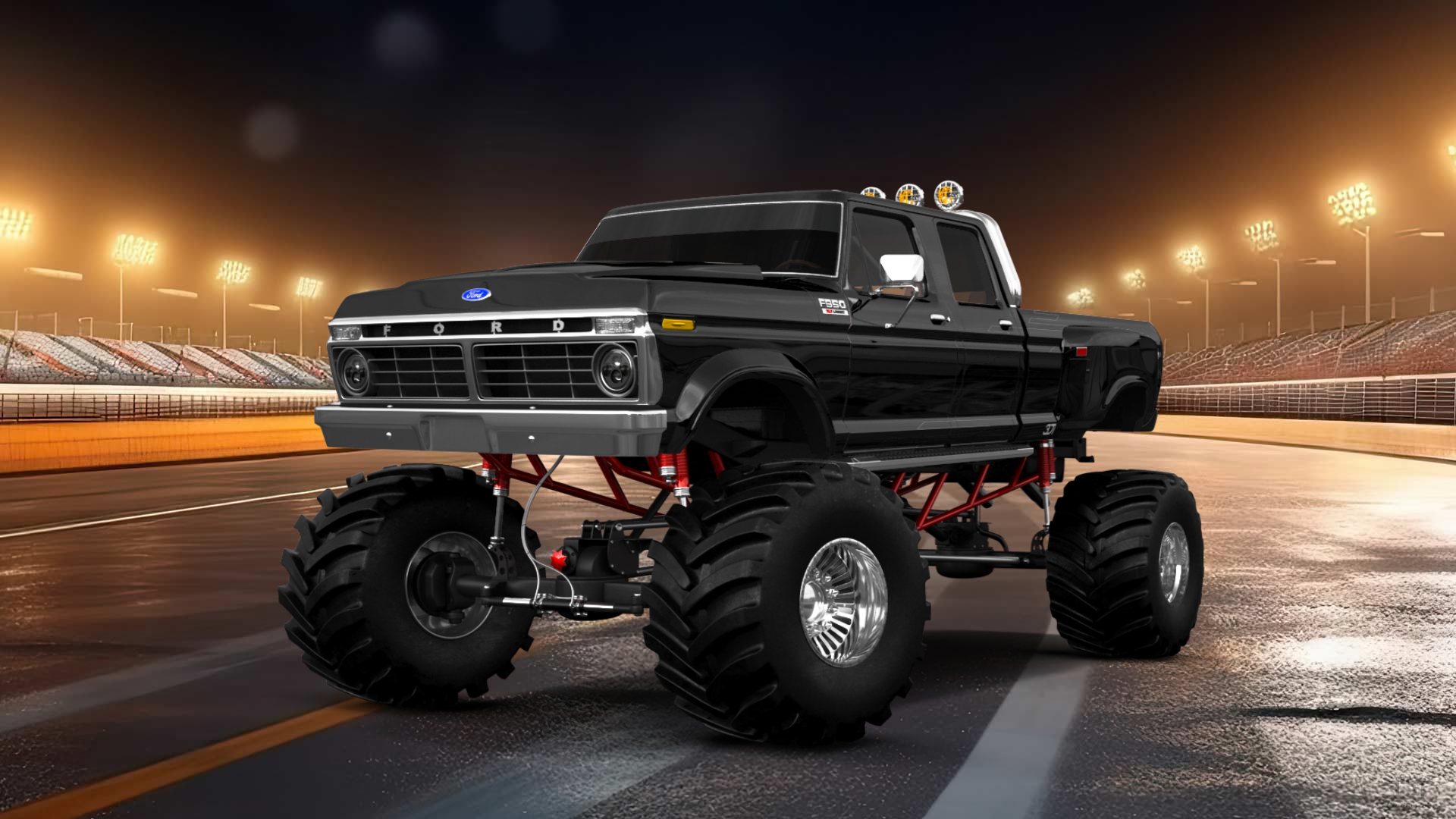Ford F-350 Dually 4 Door pickup truck 1973 tuning