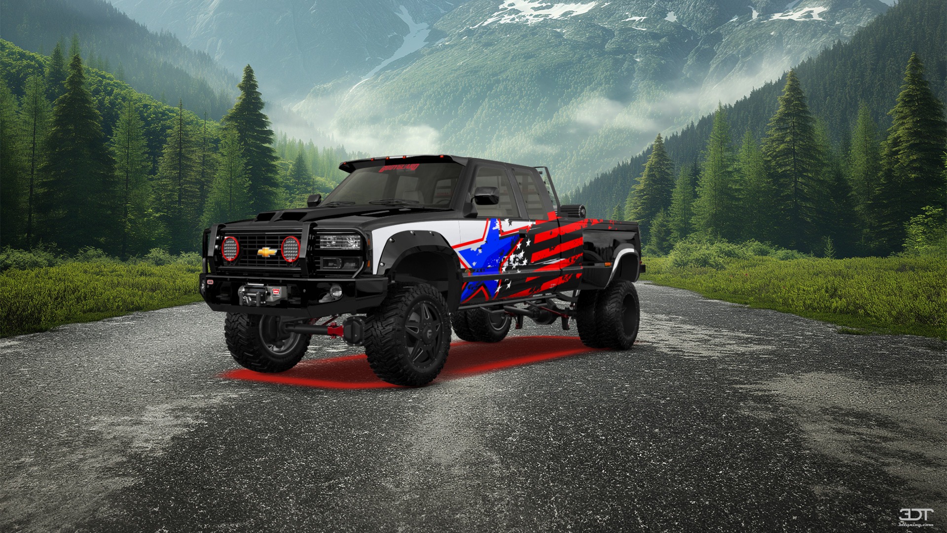 Chevrolet K3500 Extended Cab Pickup Truck 1988 tuning